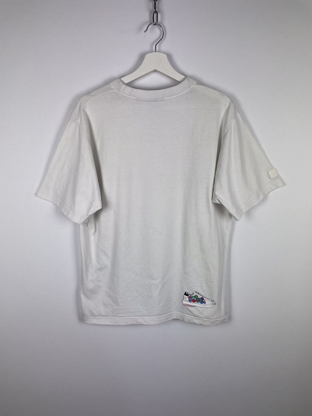 Japanese Brand Vintage SIR BENNI MILES New York White Printed Shoes Tee Size US M / EU 48-50 / 2 - 8 Thumbnail