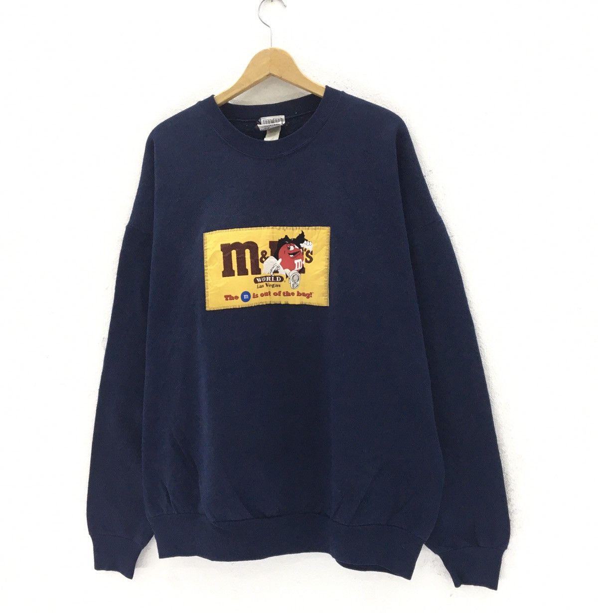 Chocolate Vintage M&M Chocolate Sweatshirt Embroidered Big Logo Size US XXL / EU 58 / 5 - 3 Thumbnail