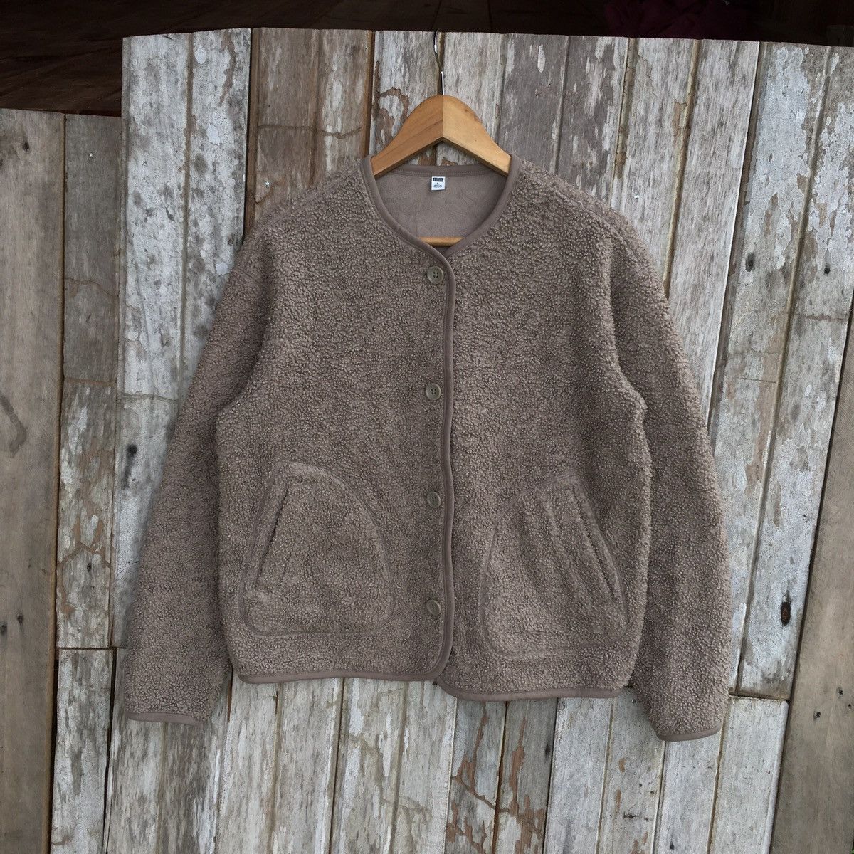 Uniqlo Vintage Uniqlo Fleece Jacket ERD GRUNGE THRASHED LGB YOHJI Size US L / EU 52-54 / 3 - 1 Thumbnail