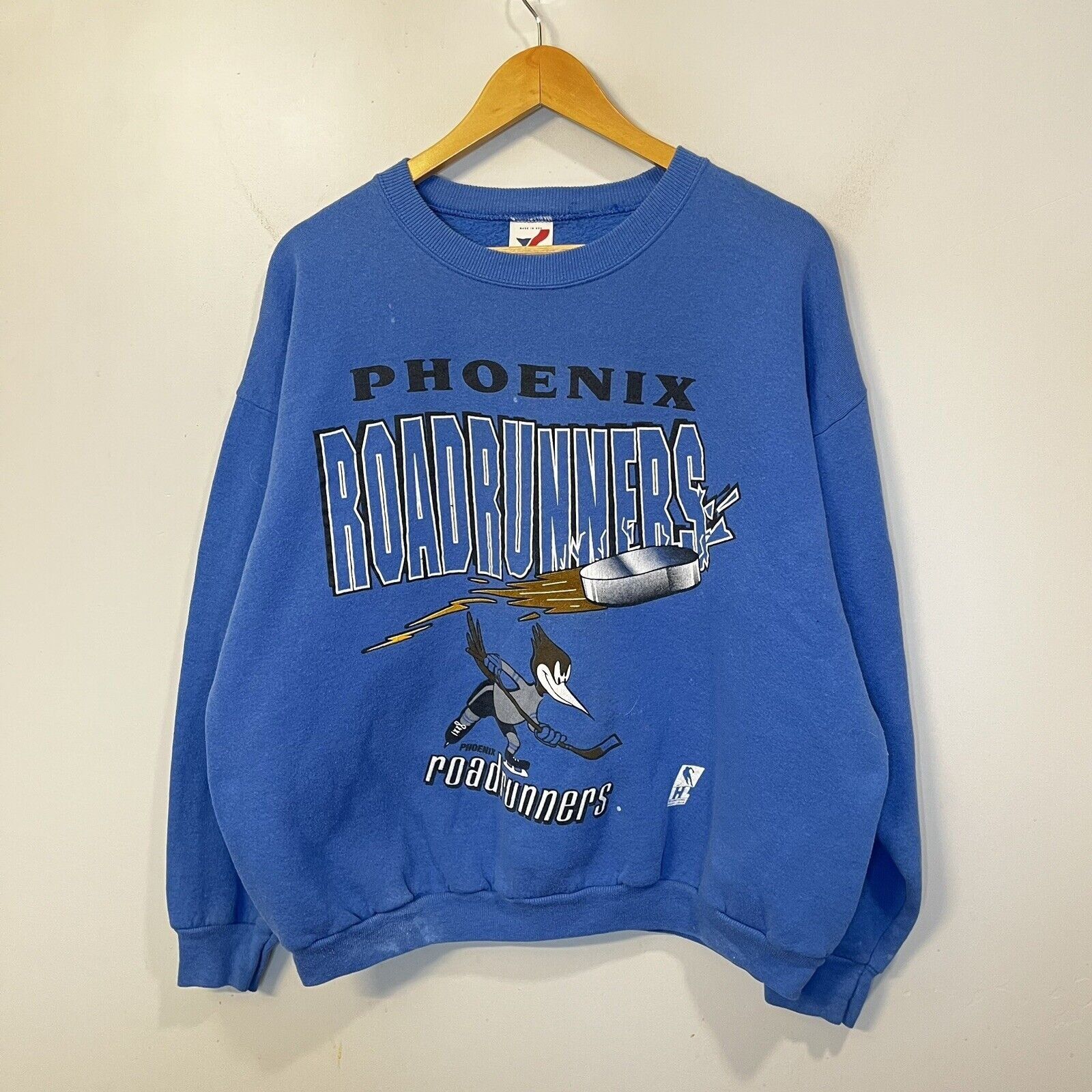 Vintage VTG Artex 90s Phoenix Roadrunner Hockey Crewneck Sweater Grailed