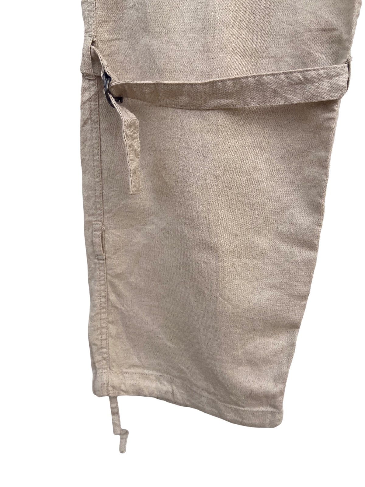 Designer JUNMEN DRAWSTRING LINENBLEND KARGO PANT Size US 34 / EU 50 - 7 Thumbnail