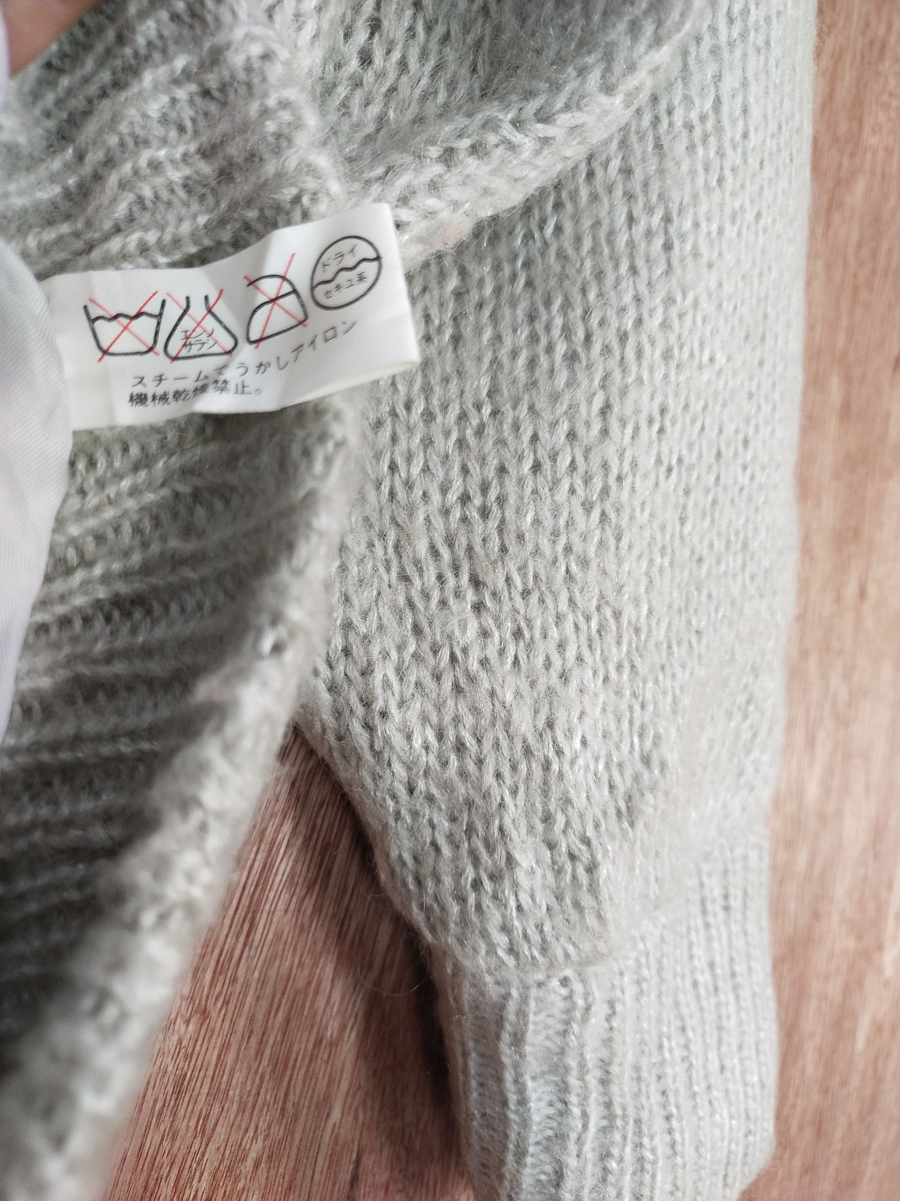 Vintage Mitsupul japan gray cardigan cable knitwear #S063 Size US XL / EU 56 / 4 - 10 Thumbnail