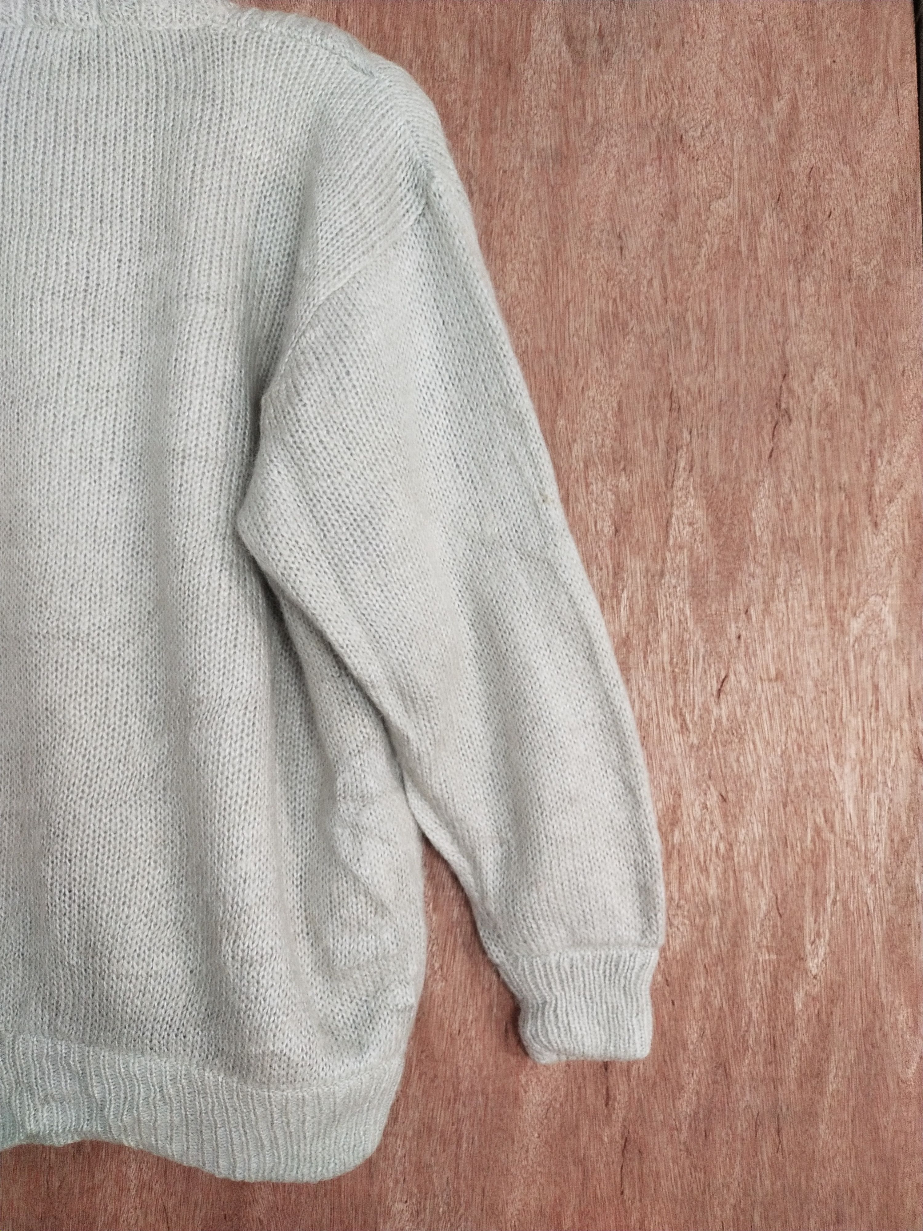 Vintage Mitsupul japan gray cardigan cable knitwear #S063 Size US XL / EU 56 / 4 - 13 Thumbnail