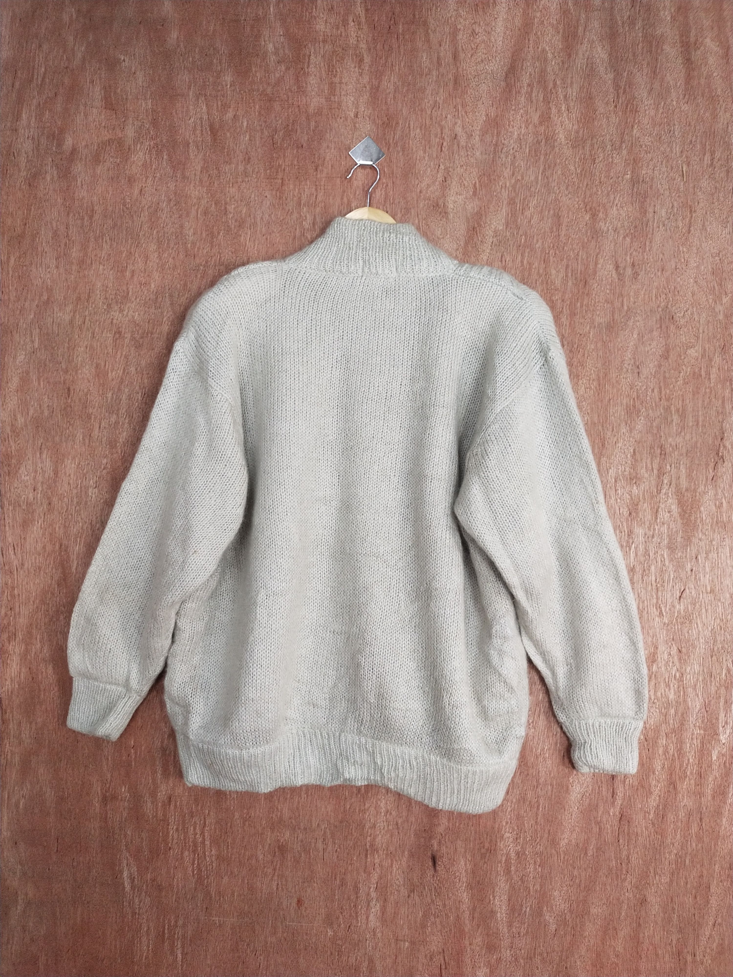 Vintage Mitsupul japan gray cardigan cable knitwear #S063 Size US XL / EU 56 / 4 - 11 Thumbnail