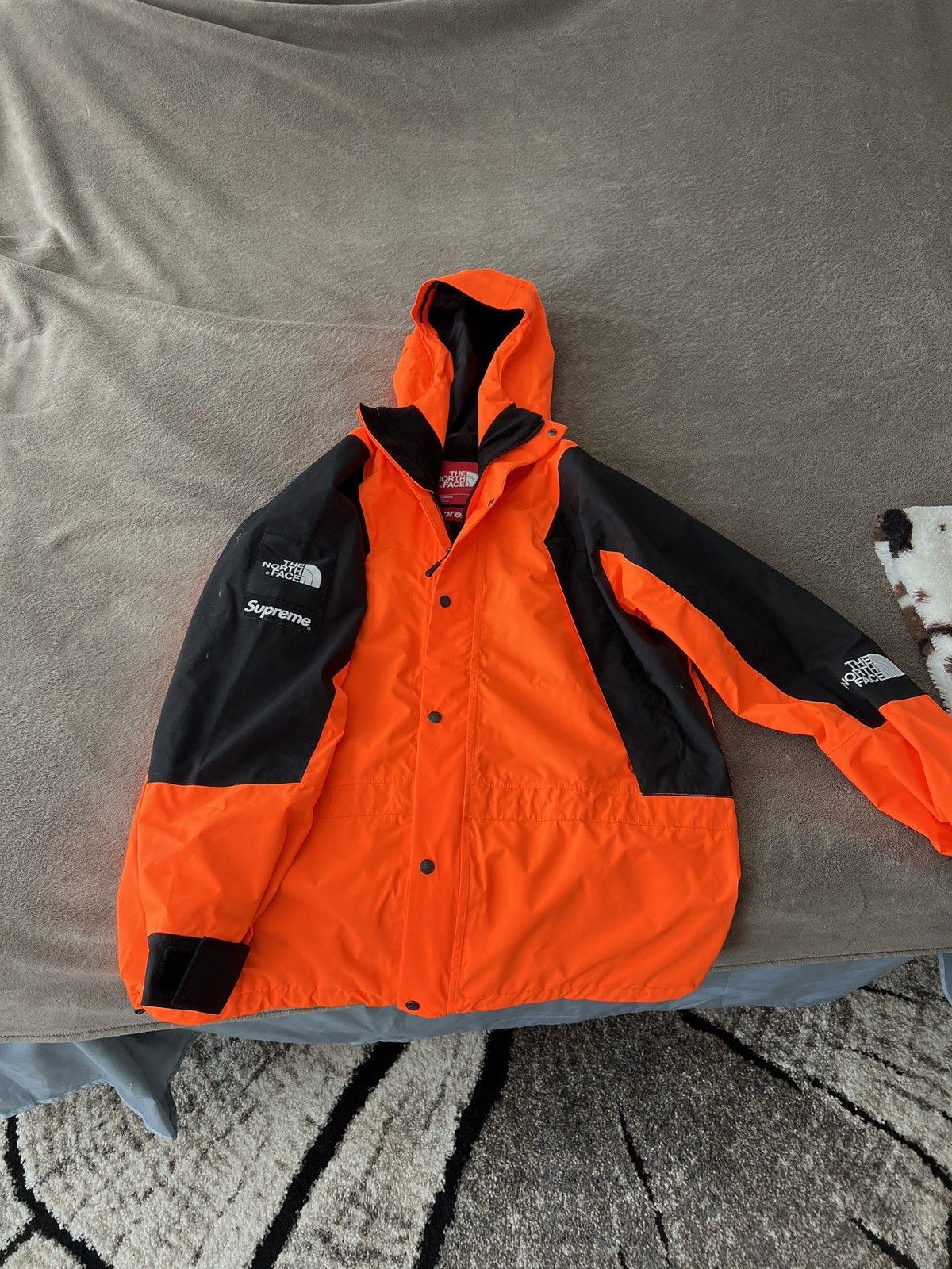 Supreme tnf orange nuptse online