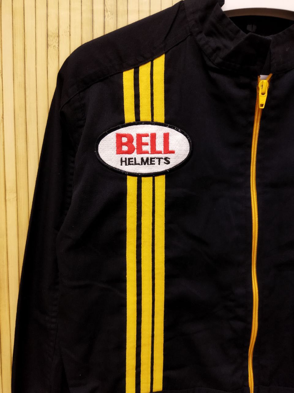 Japanese Brand Vintage Bell Helmets Kawasaki Racing Team Coveralls Size US 34 / EU 50 - 8 Thumbnail