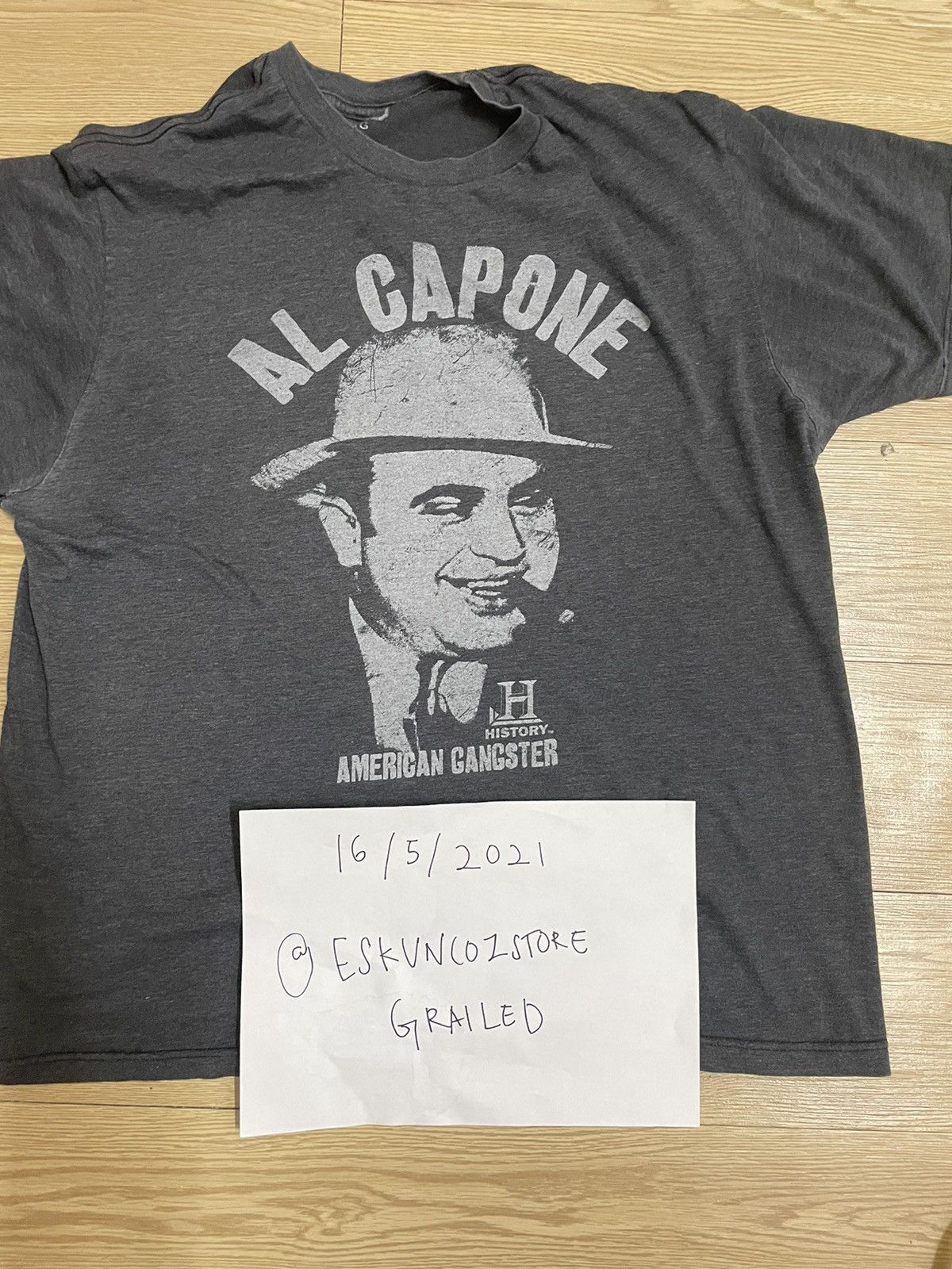 Vintage Al Capone American Gangster Tee Size US XL / EU 56 / 4 - 3 Thumbnail