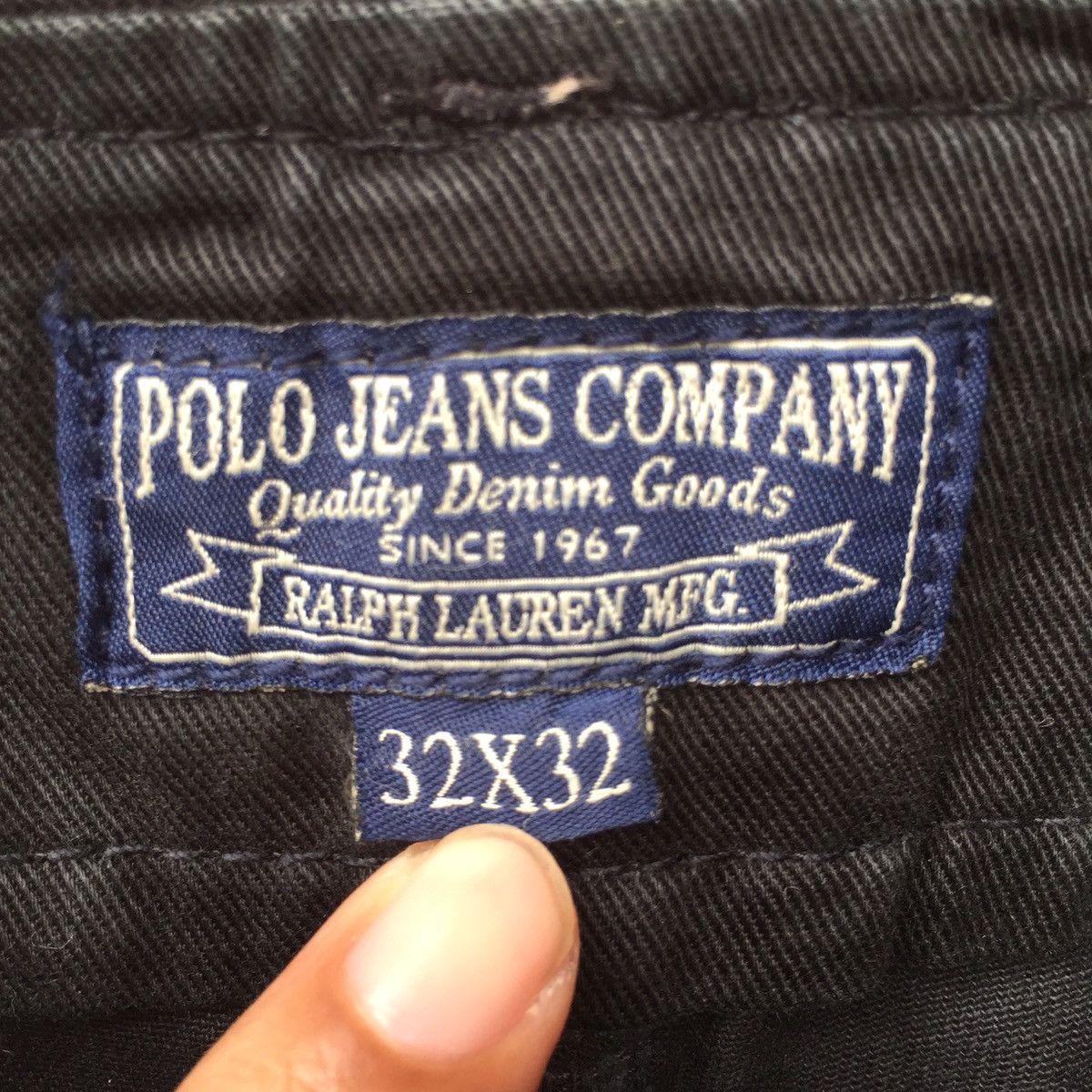 Polo Ralph Lauren Polo Ralph Lauren Trousers Black Jeans Size US 33 - 7 Thumbnail