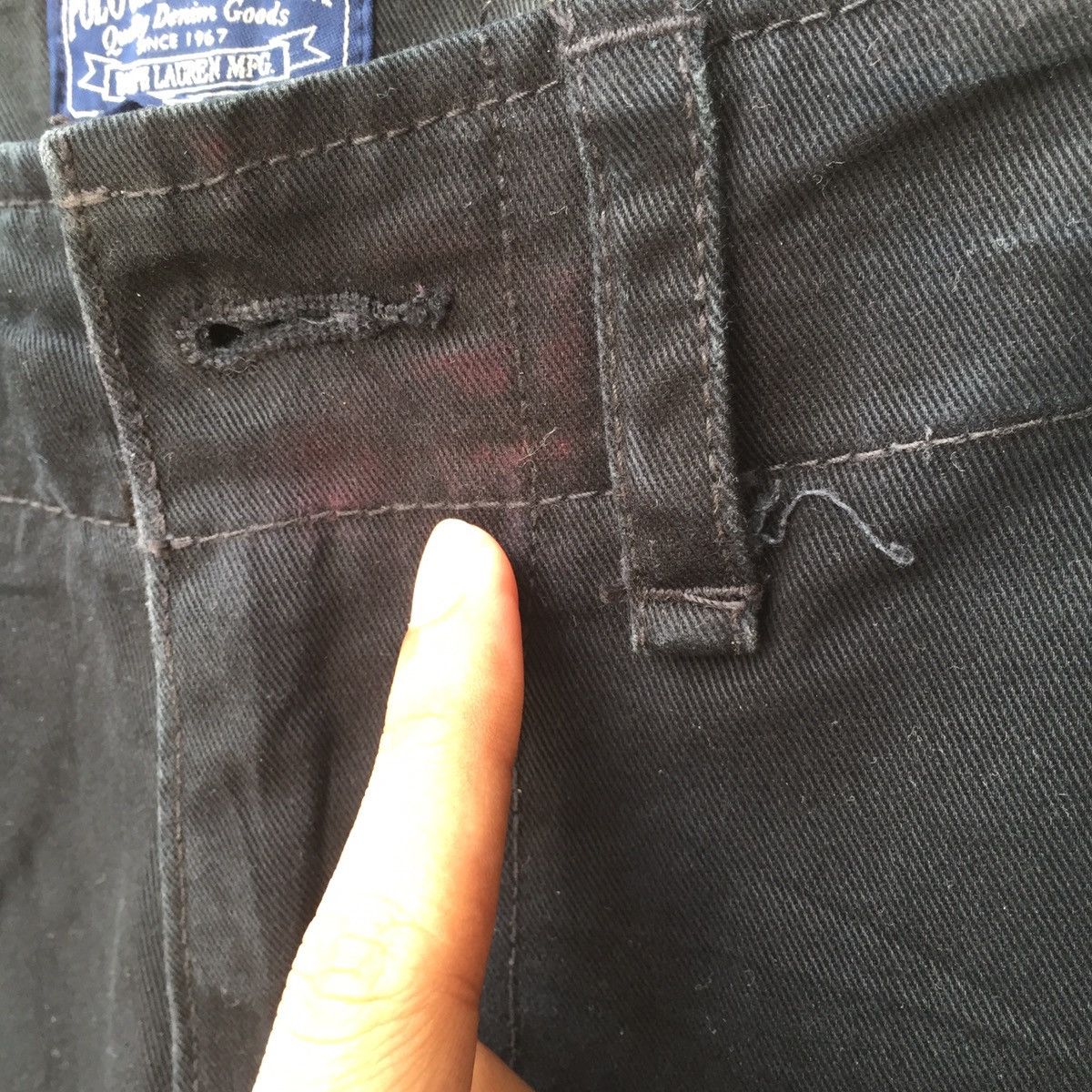 Polo Ralph Lauren Polo Ralph Lauren Trousers Black Jeans Size US 33 - 11 Thumbnail