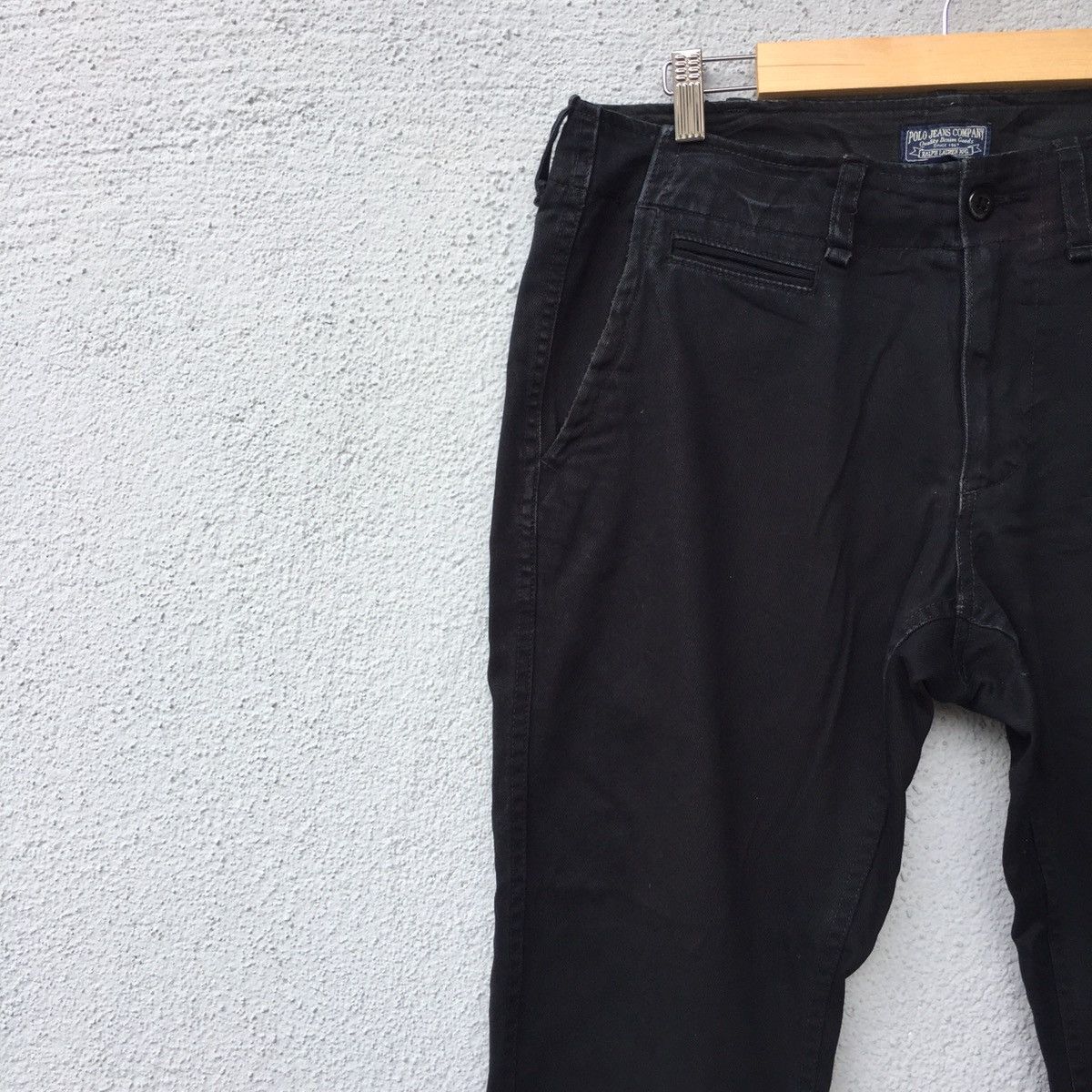 Polo Ralph Lauren Polo Ralph Lauren Trousers Black Jeans Size US 33 - 4 Thumbnail