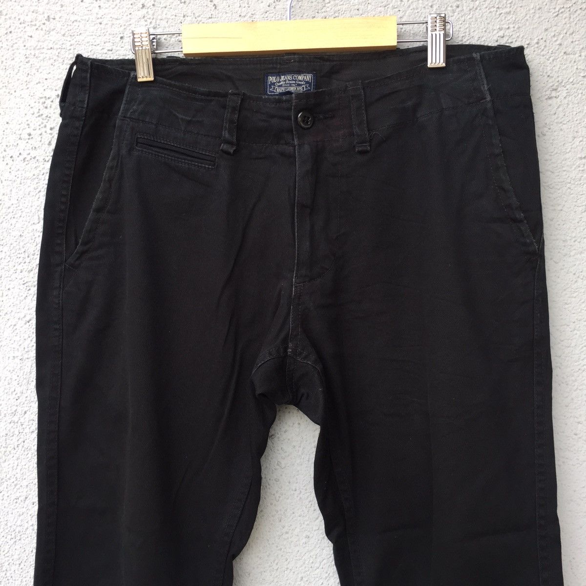 Polo Ralph Lauren Polo Ralph Lauren Trousers Black Jeans Size US 33 - 2 Thumbnail
