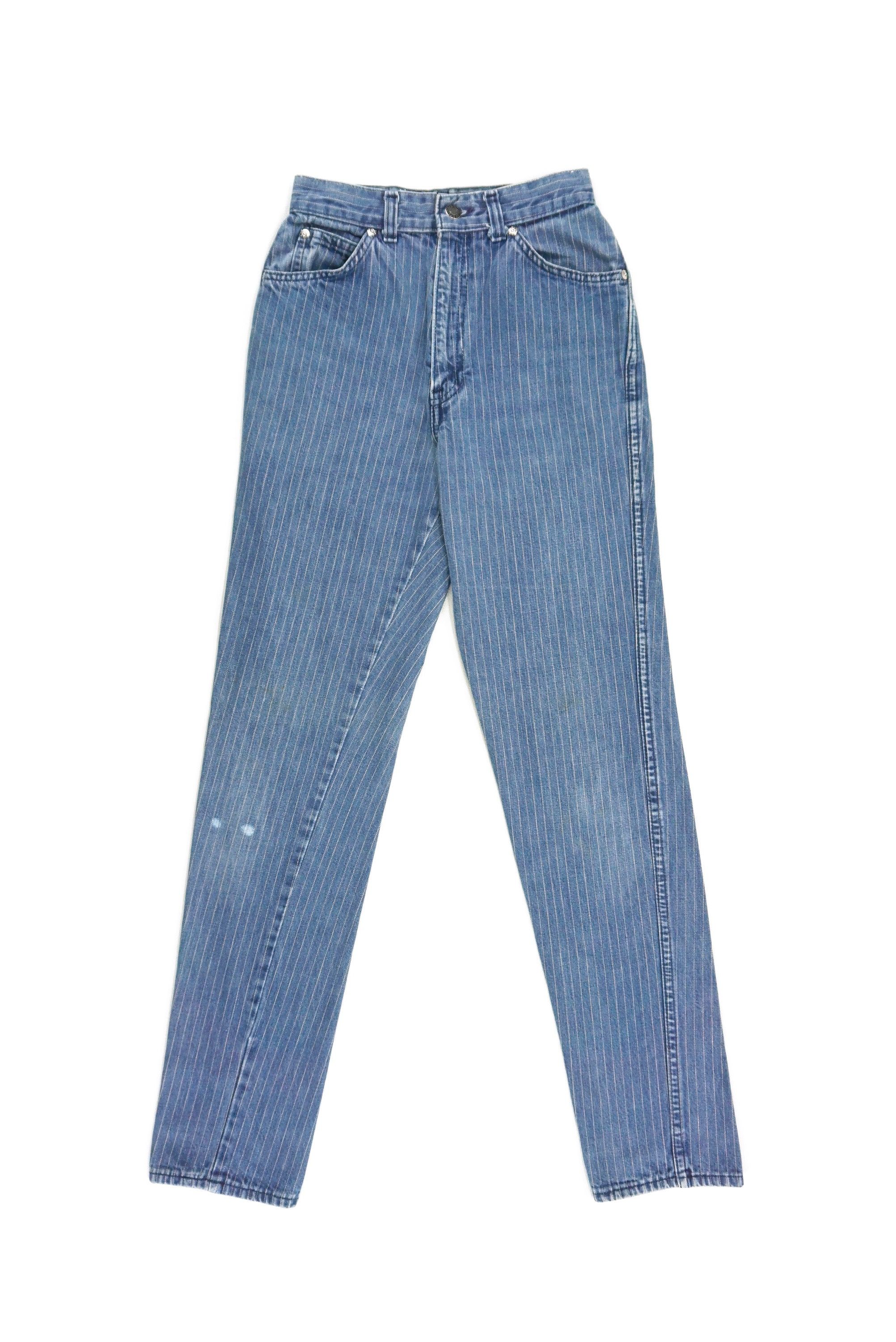 image of Levis x Vintage High Waisted Jeans 544 Hickory Workwear Dungarees in Blue, Women's (Size 24)