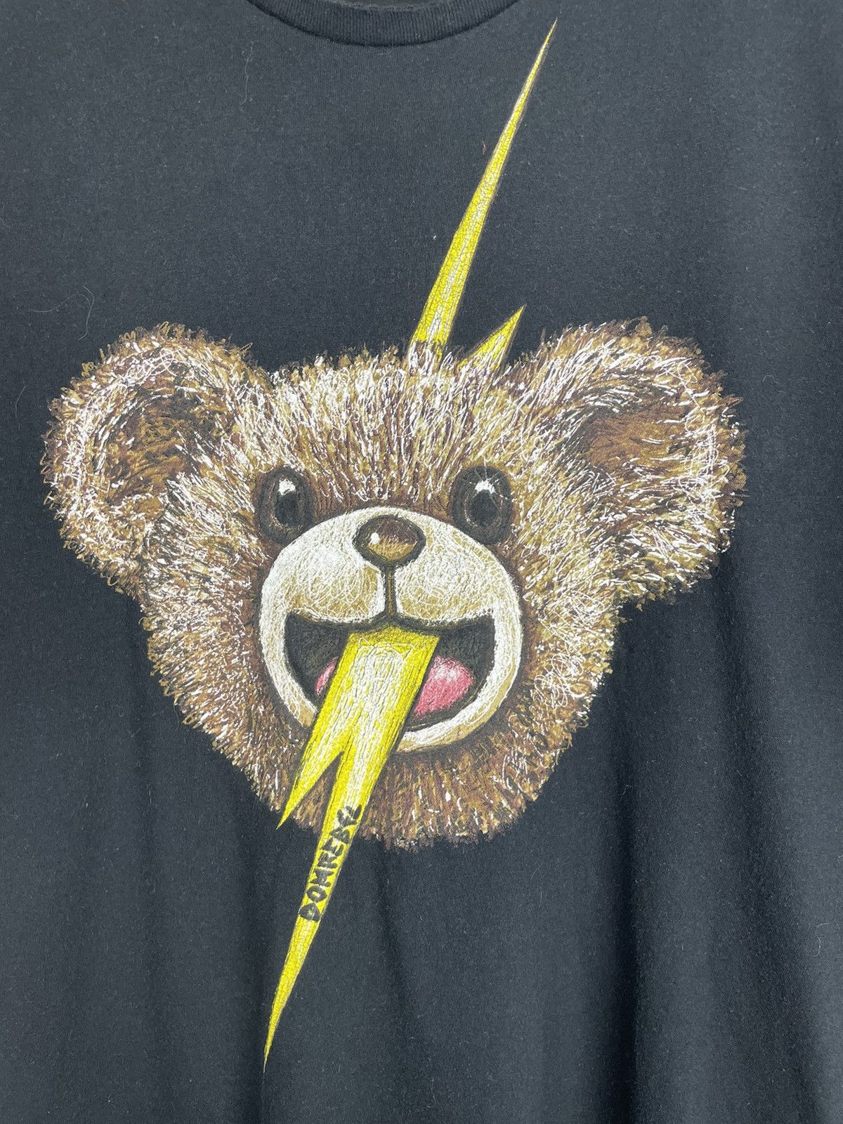 image of Archival Clothing x Dom Rebel Teddy Bear Shirt in Black, Men's (Size Large)