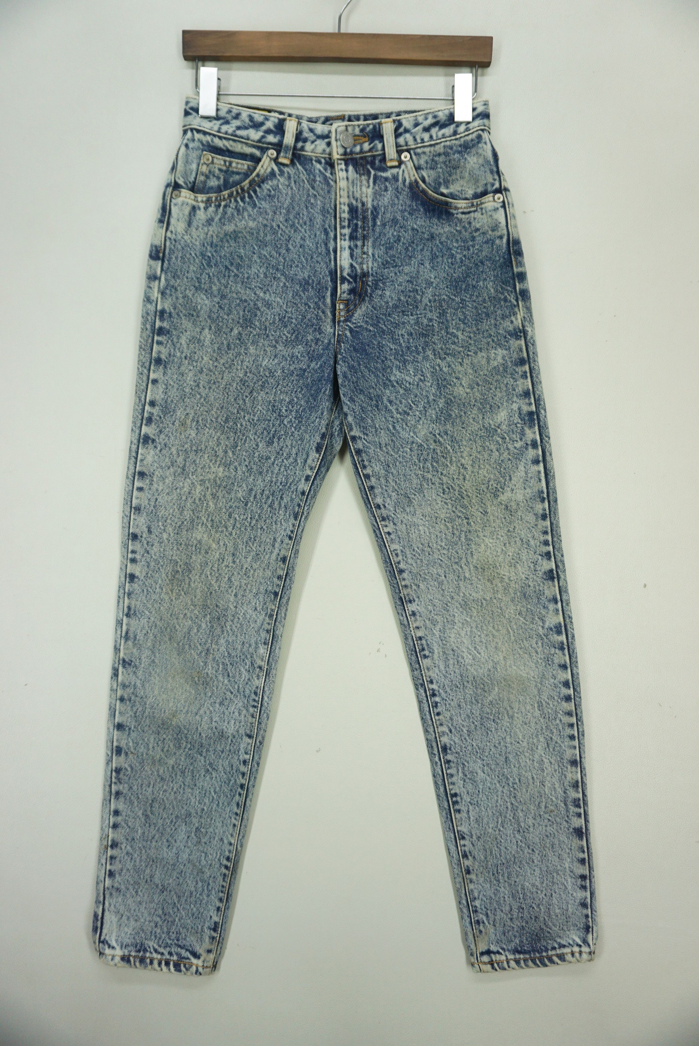 image of Edwin x Rockers Acid Wash Jeans Grunge Punk Rock Pants New Age Cowboys in Blue, Men's (Size 28)