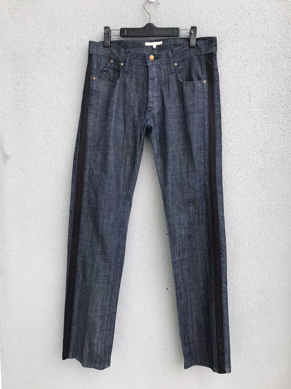 Japanese Brand Japanese Designer Kei Hayama Plus Side Pattern Denim Jeans Size US 32 / EU 48 - 1 Thumbnail