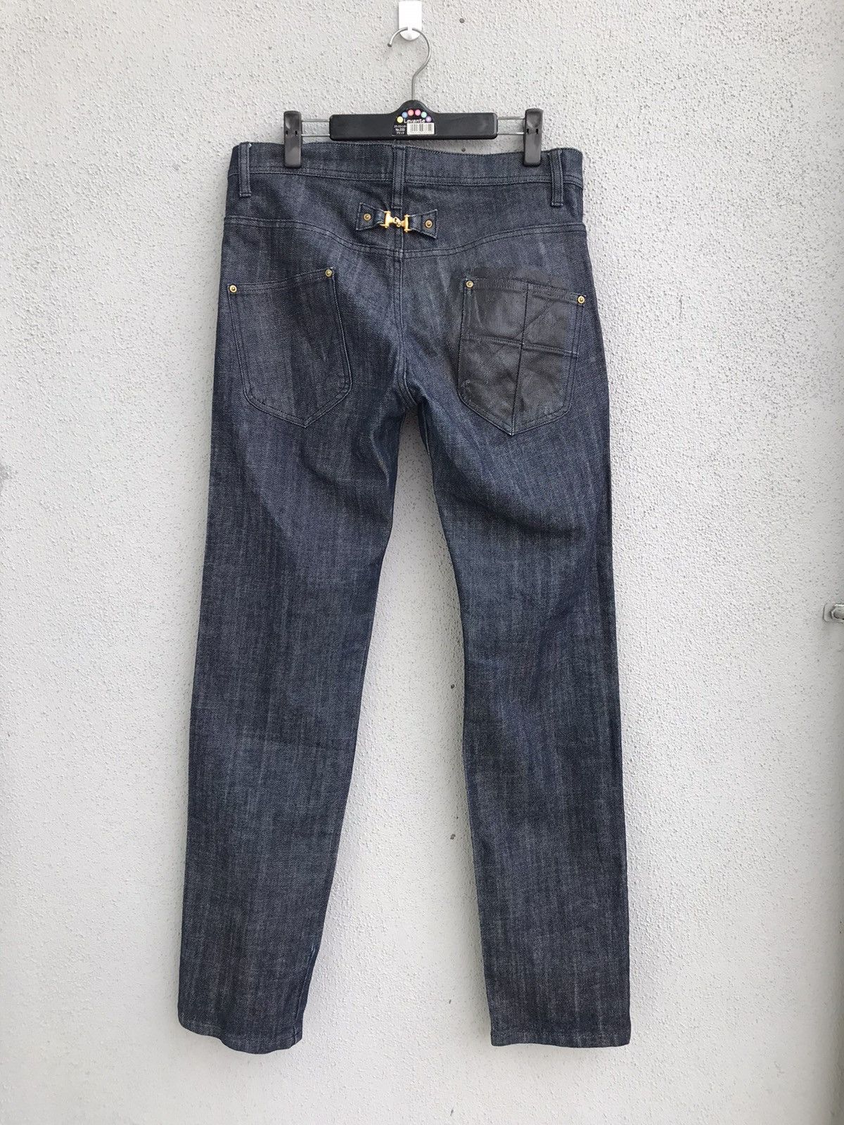 Japanese Brand Japanese Designer Kei Hayama Plus Side Pattern Denim Jeans Size US 32 / EU 48 - 2 Thumbnail