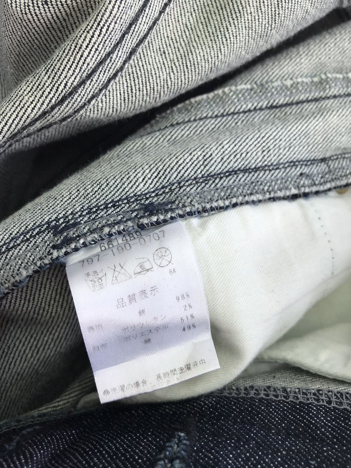 Japanese Brand Japanese Designer Kei Hayama Plus Side Pattern Denim Jeans Size US 32 / EU 48 - 9 Thumbnail