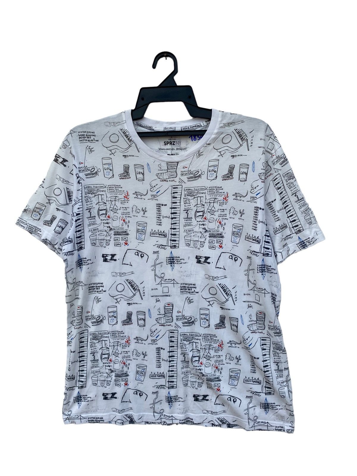 Japanese Brand uniqlo X jean michael Basquait Size US L / EU 52-54 / 3 - 1 Thumbnail