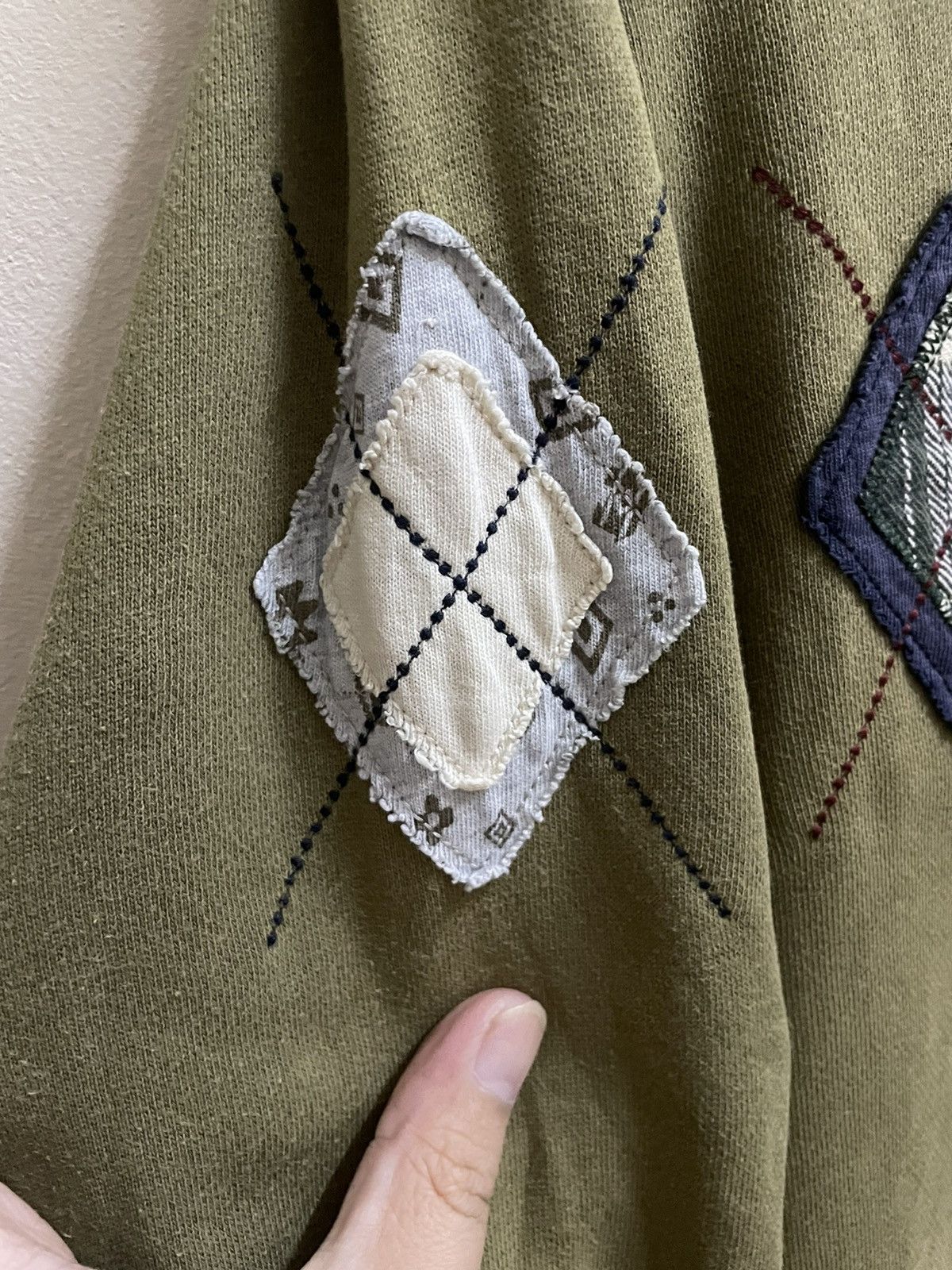 Japanese Brand Drug Store’s Patchwork Sweatshirt Size US S / EU 44-46 / 1 - 5 Thumbnail