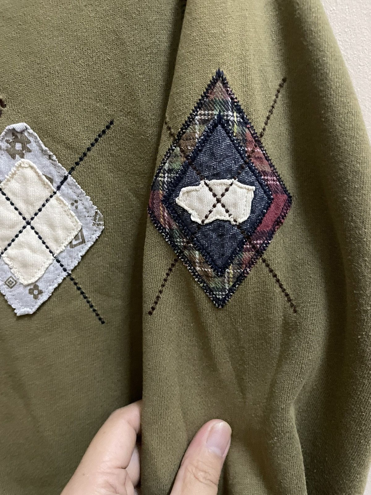 Japanese Brand Drug Store’s Patchwork Sweatshirt Size US S / EU 44-46 / 1 - 6 Thumbnail