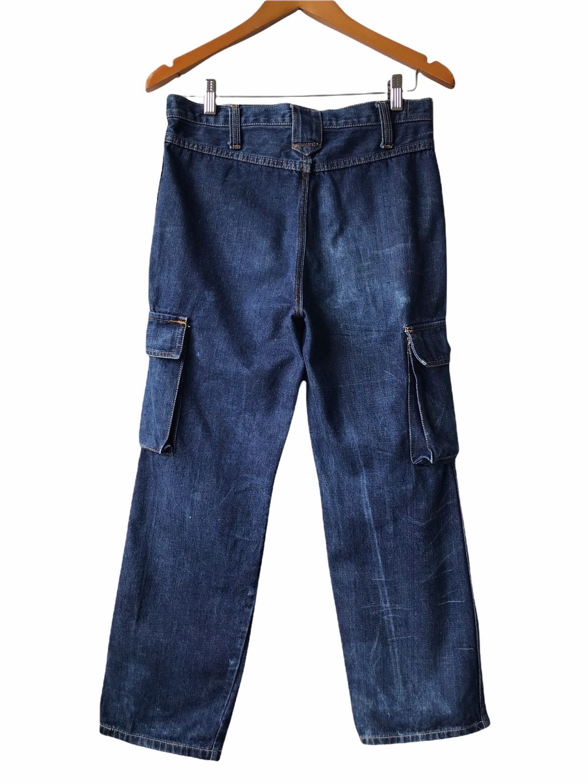 Vintage WELDGIN Blue Cargo Denim Jeans Size US 30 / EU 46 - 14 Thumbnail