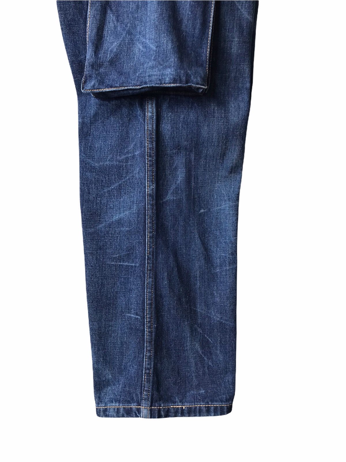 Vintage WELDGIN Blue Cargo Denim Jeans Size US 30 / EU 46 - 4 Thumbnail