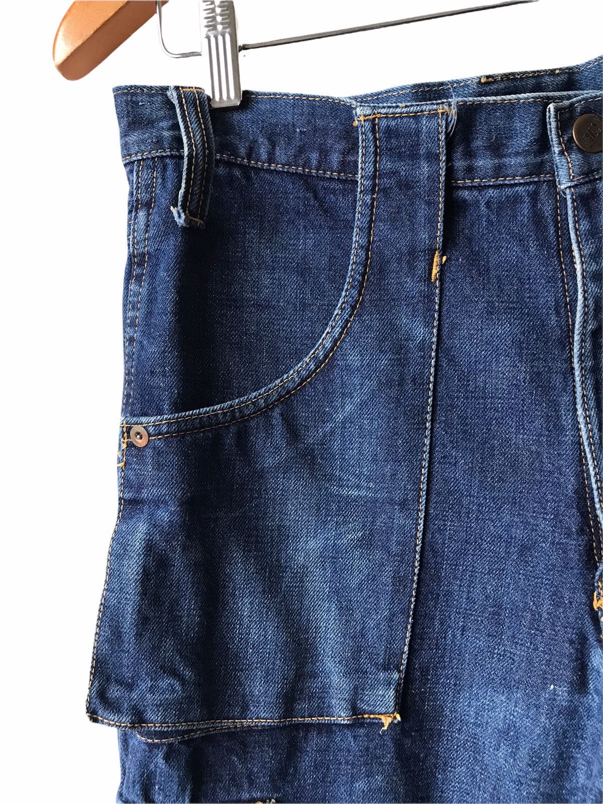 Vintage WELDGIN Blue Cargo Denim Jeans Size US 30 / EU 46 - 13 Thumbnail