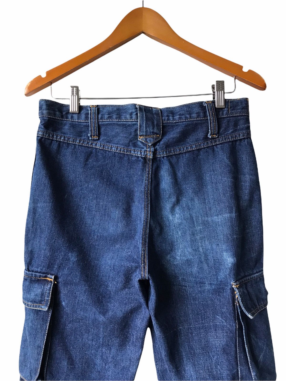 Vintage WELDGIN Blue Cargo Denim Jeans Size US 30 / EU 46 - 15 Thumbnail