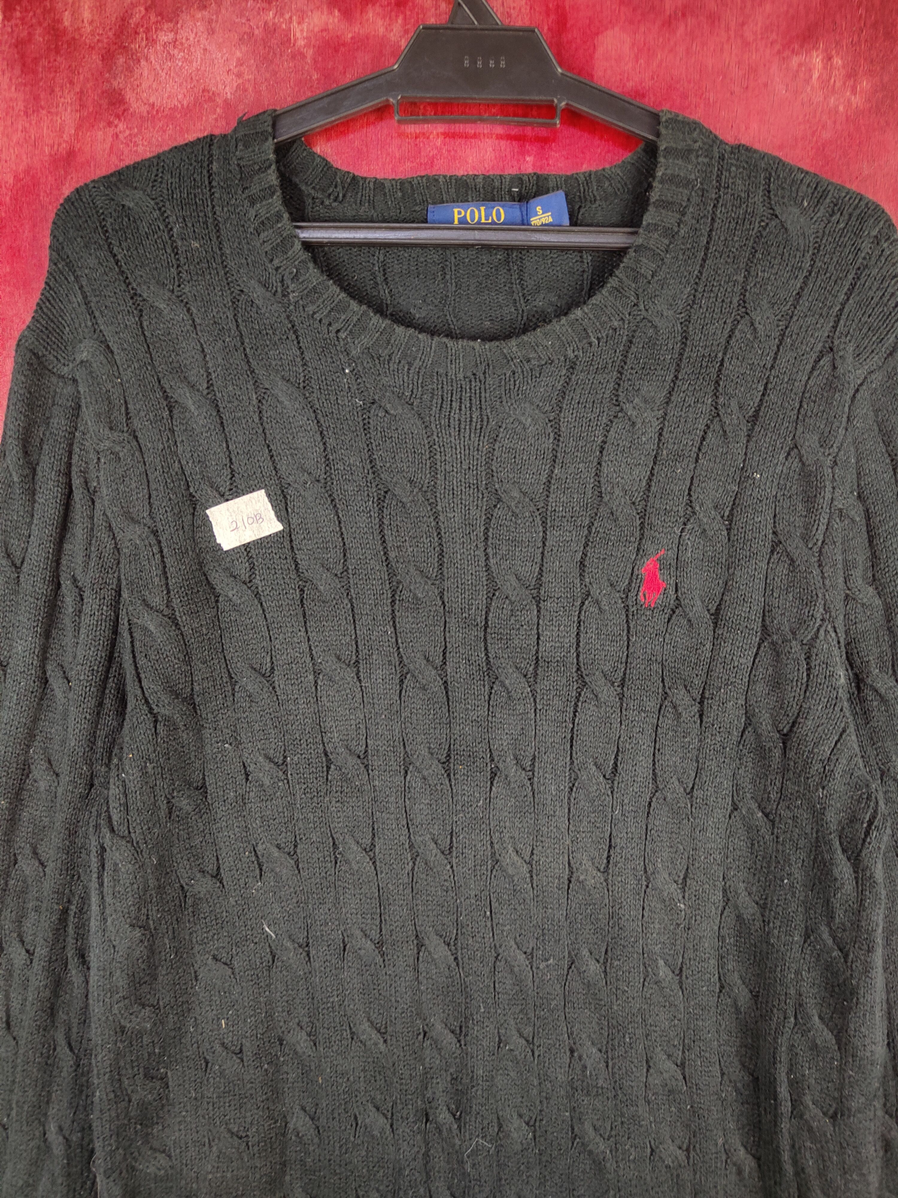 Ralph Lauren Polo Ralph Lauren Black Knitwear Sweatshirt #210B Size US S / EU 44-46 / 1 - 2 Thumbnail