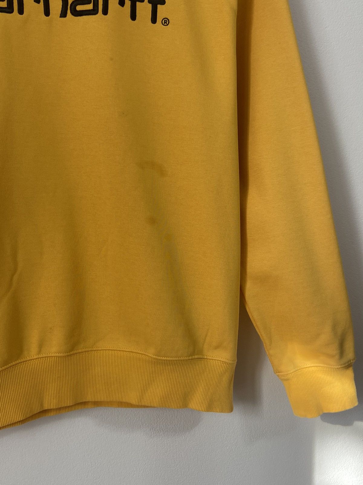 Carhartt Carhartt yellow sweatshirt big logo Size US S / EU 44-46 / 1 - 5 Thumbnail