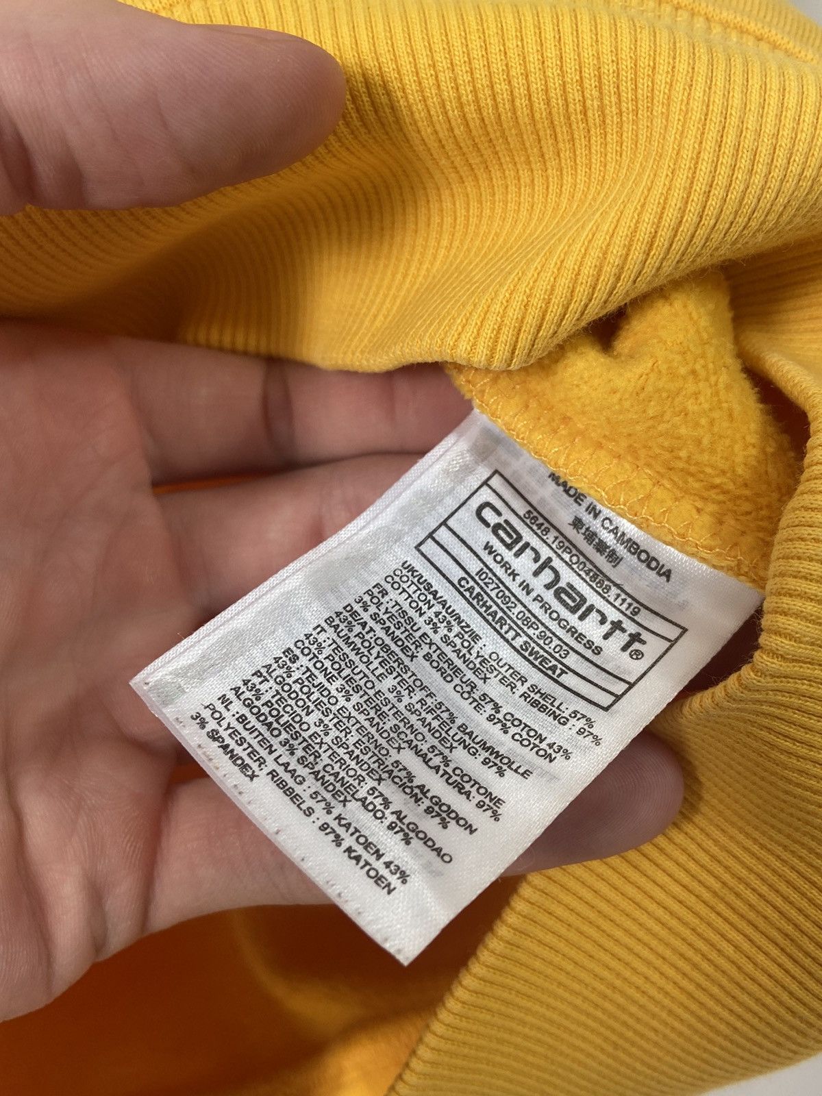 Carhartt Carhartt yellow sweatshirt big logo Size US S / EU 44-46 / 1 - 12 Thumbnail