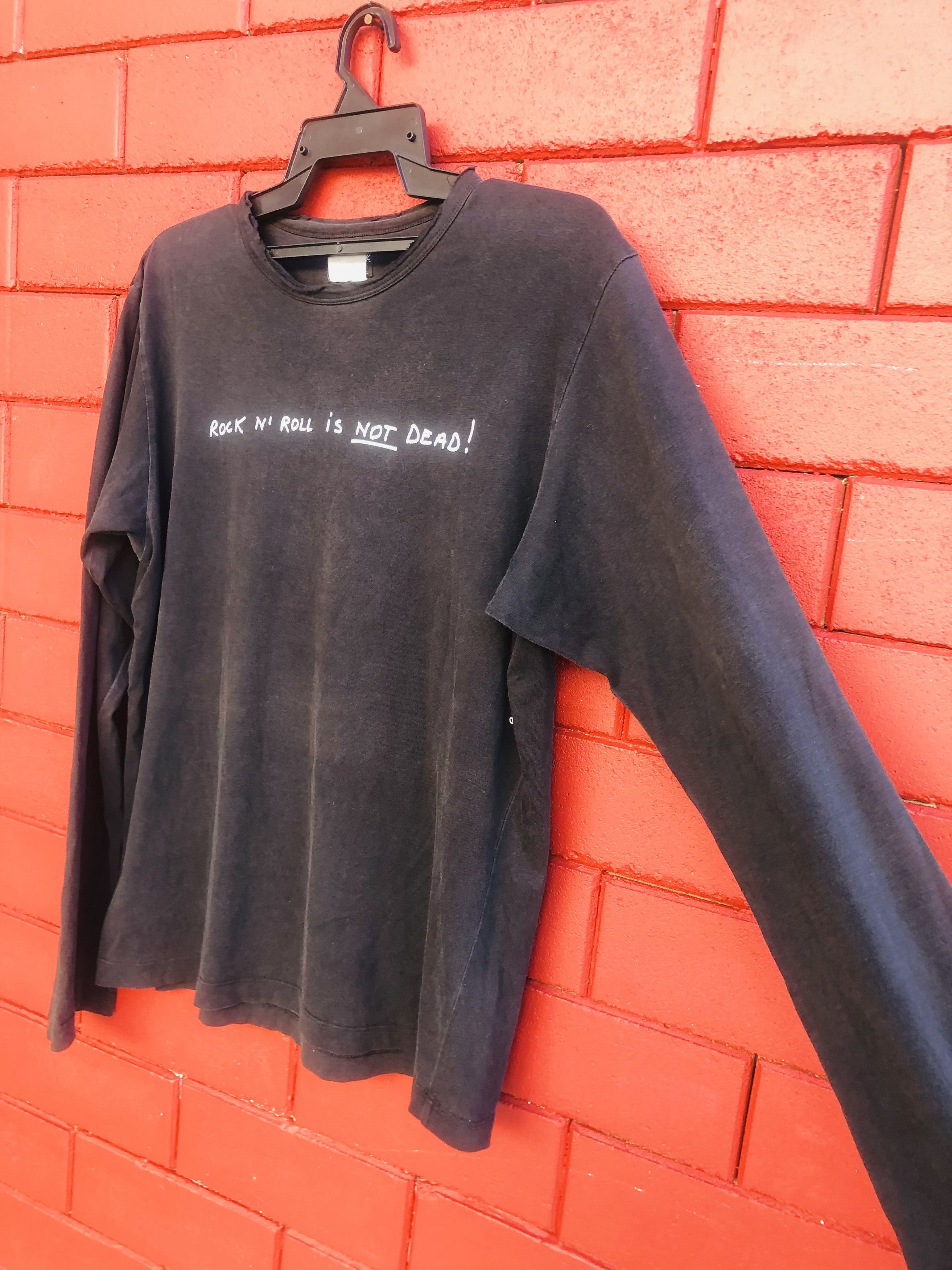 Vintage × agnes b. Vintage Agnes B. Rock And Roll Is Not Dead Designer Style Size US M / EU 48-50 / 2 - 4 Thumbnail