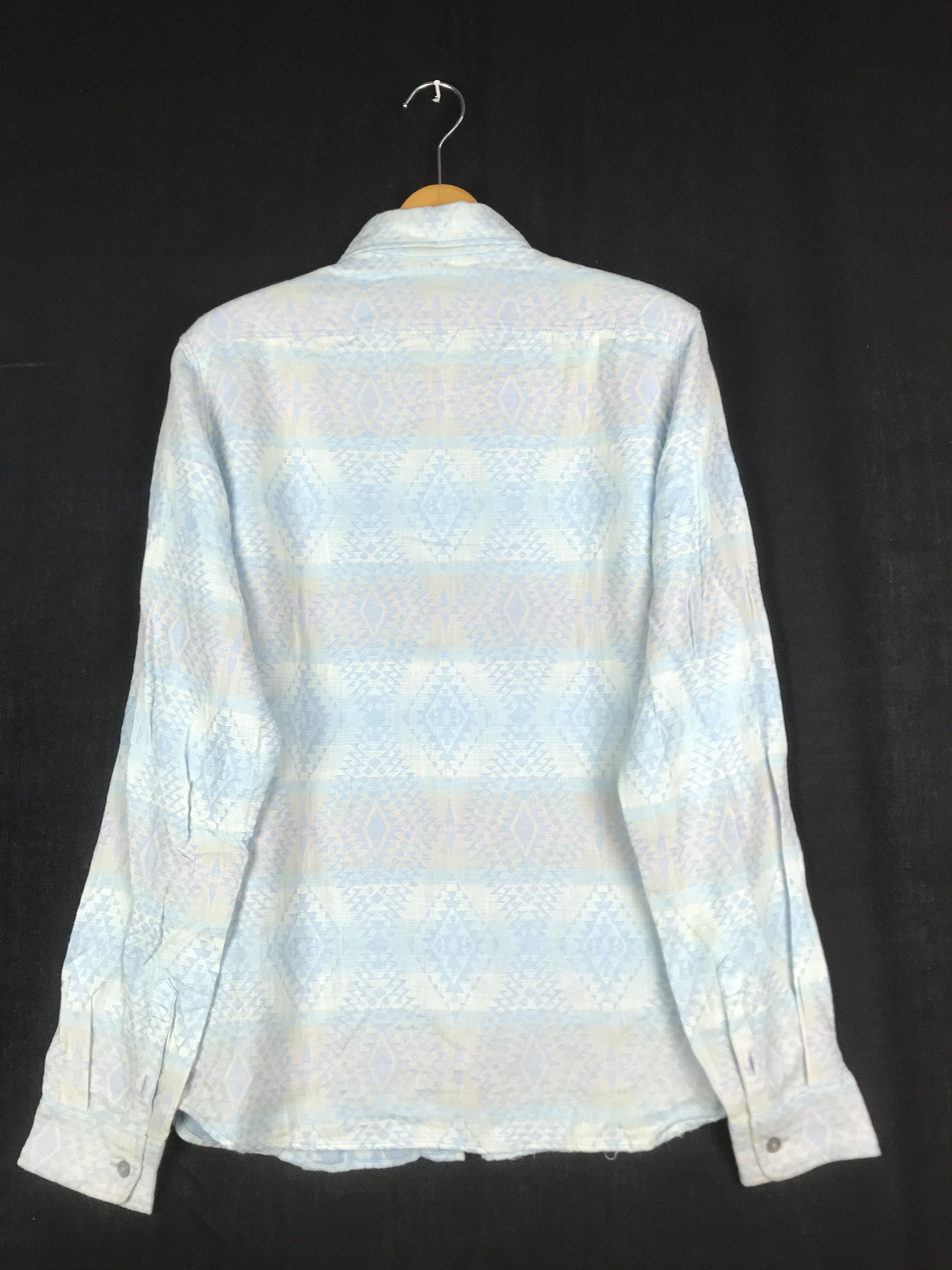 Japanese Brand SEA GREEN INDIANS EMBRIODERY STYLE SHIRT Size US M / EU 48-50 / 2 - 8 Thumbnail