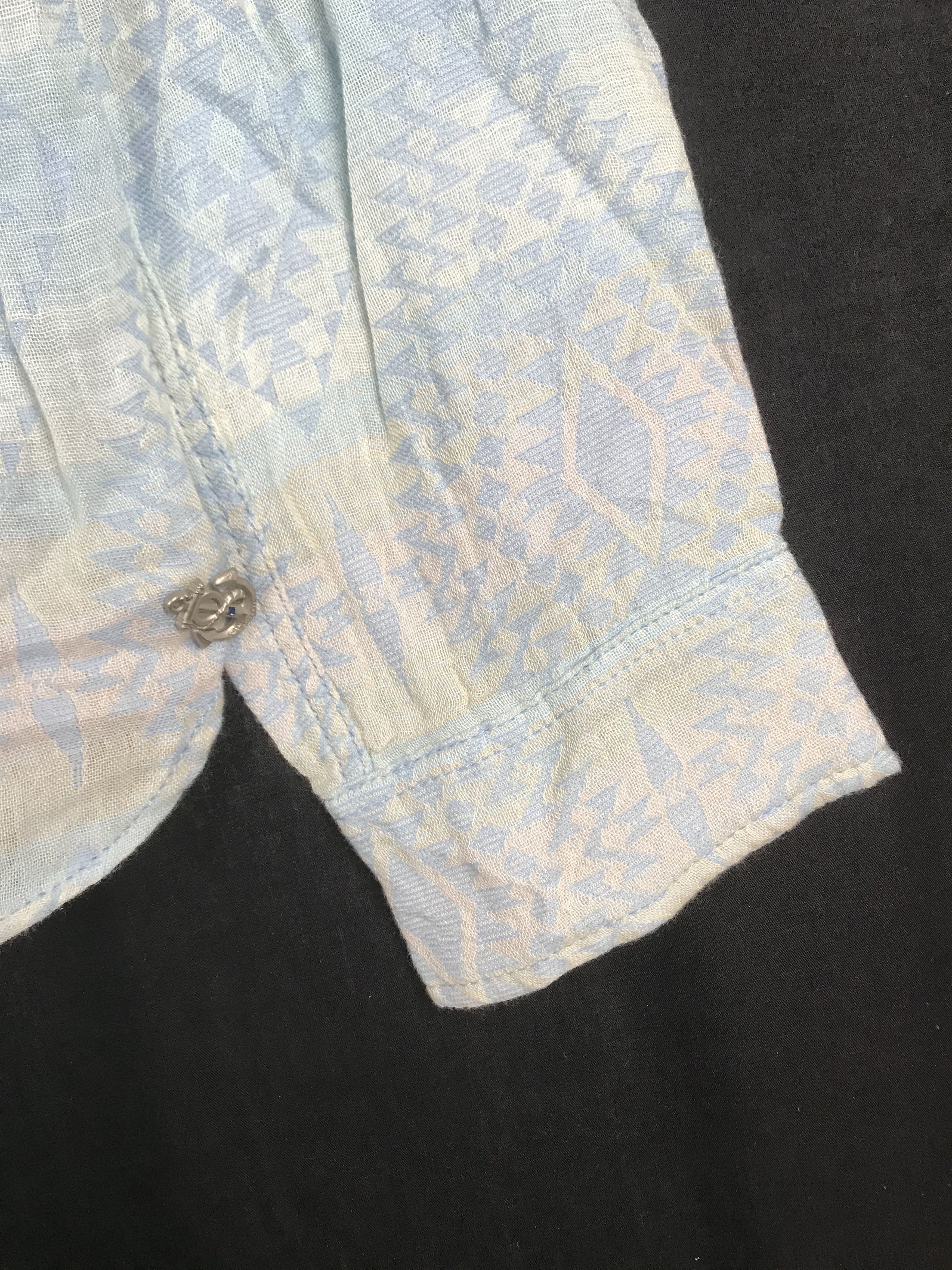 Japanese Brand SEA GREEN INDIANS EMBRIODERY STYLE SHIRT Size US M / EU 48-50 / 2 - 4 Thumbnail