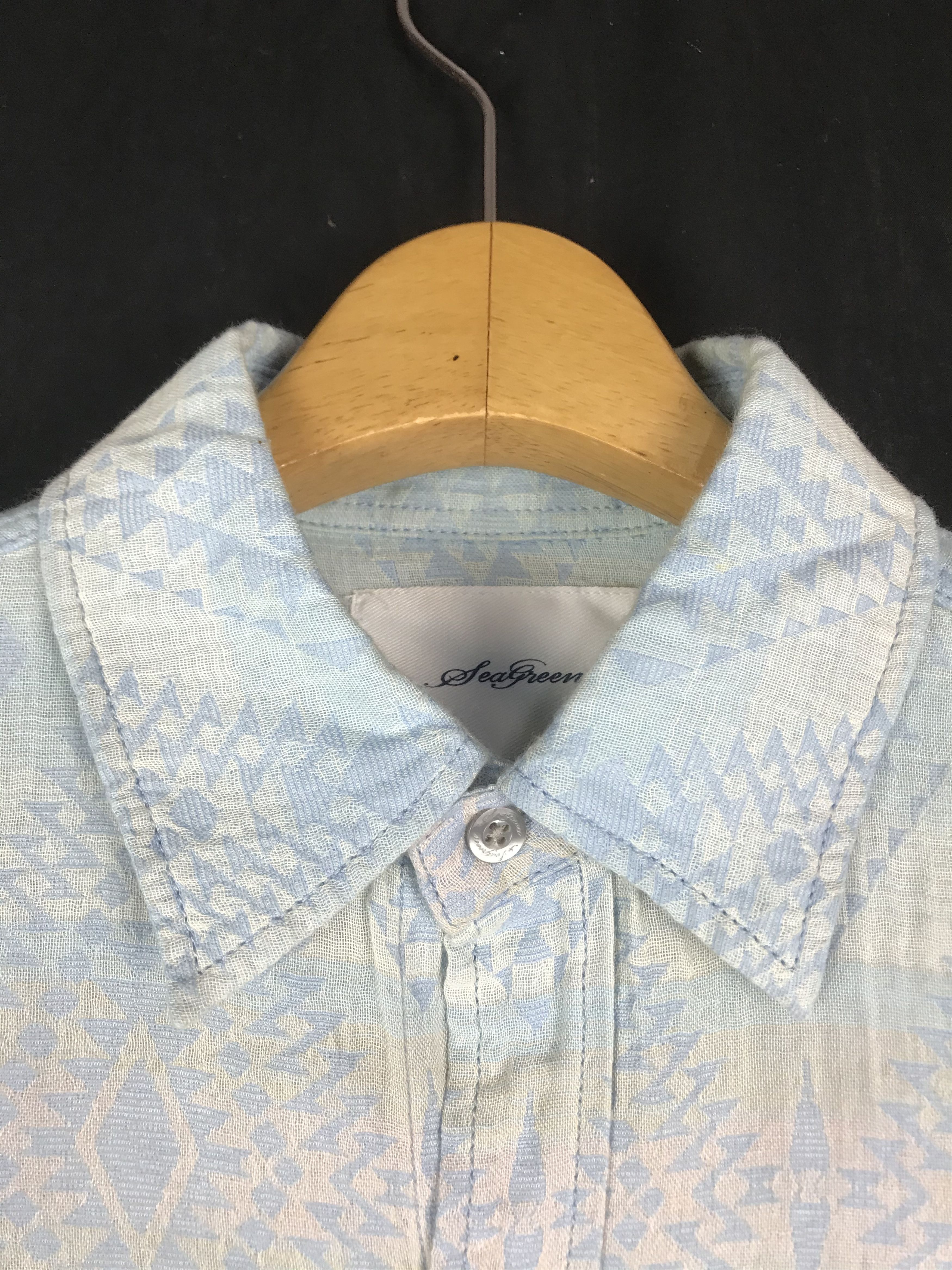 Japanese Brand SEA GREEN INDIANS EMBRIODERY STYLE SHIRT Size US M / EU 48-50 / 2 - 3 Thumbnail