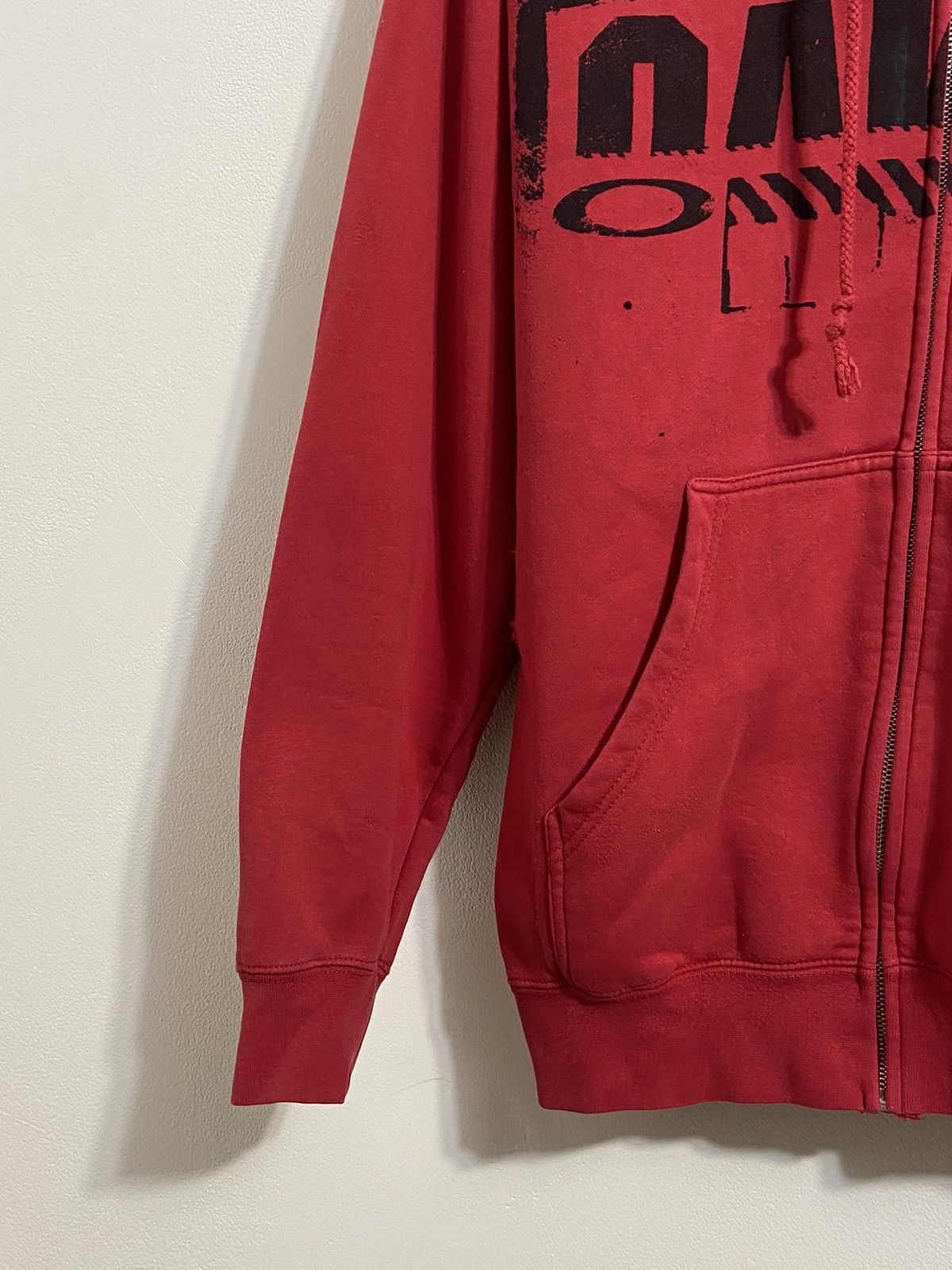 Vintage Oakley Vintage Zip Hoodie Size US M / EU 48-50 / 2 - 5 Thumbnail