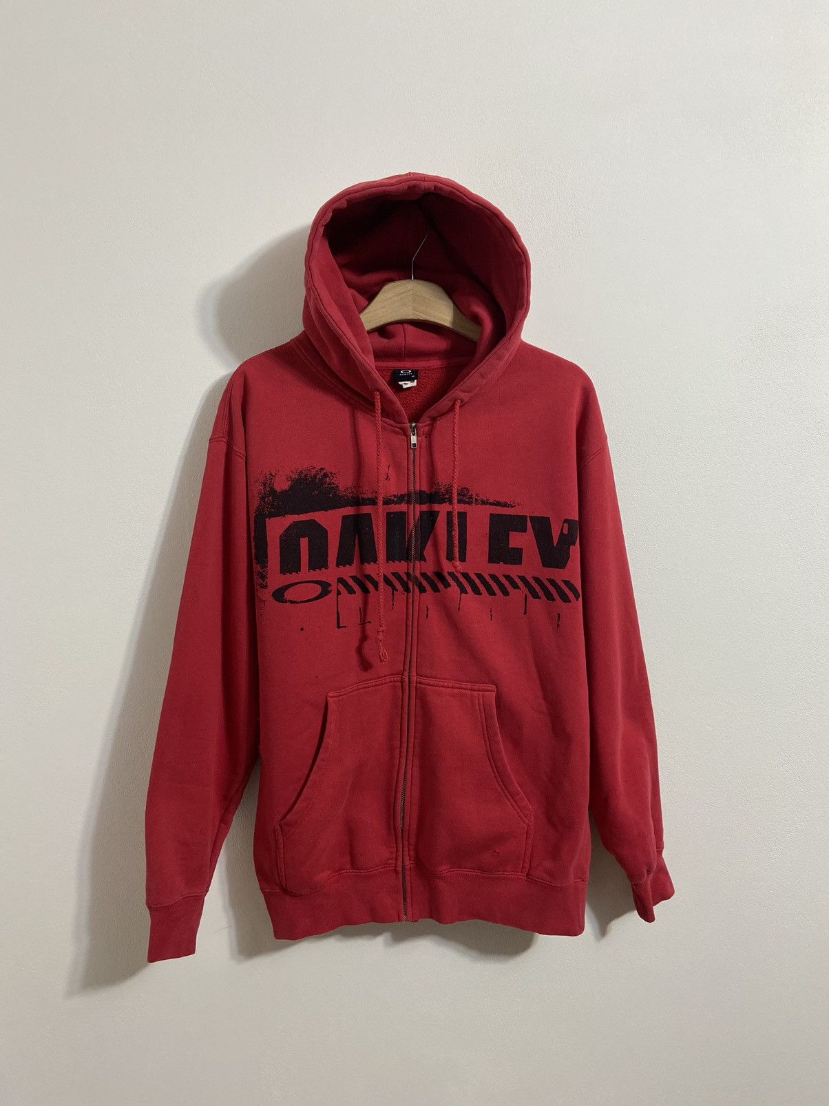 Vintage Oakley Vintage Zip Hoodie Size US M / EU 48-50 / 2 - 1 Thumbnail
