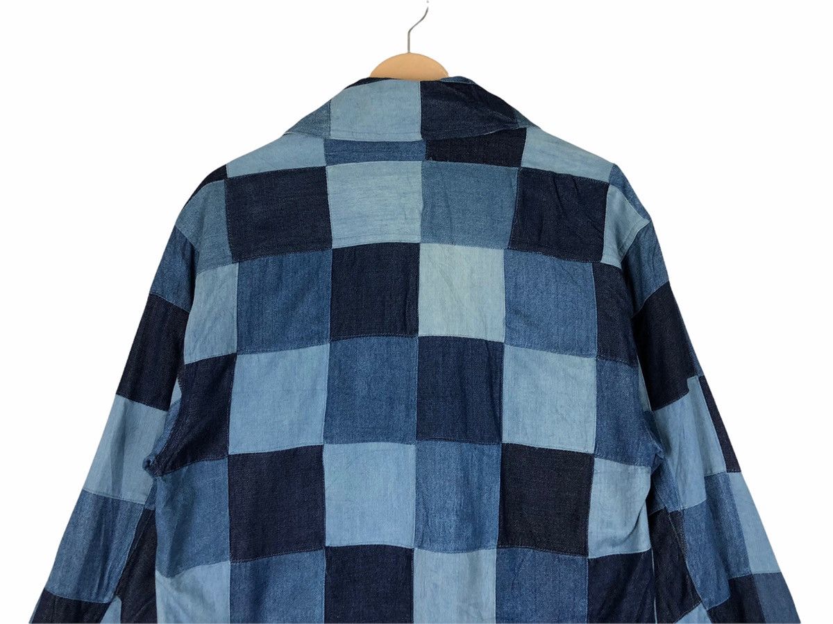 Japanese Brand Japan Brand A.T.LTD Patchwork Jeans Button Ups Like Kapital Size US L / EU 52-54 / 3 - 7 Thumbnail