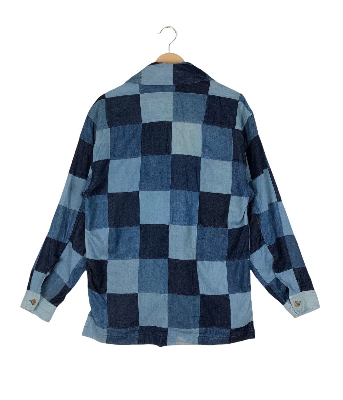 Japanese Brand Japan Brand A.T.LTD Patchwork Jeans Button Ups Like Kapital Size US L / EU 52-54 / 3 - 2 Thumbnail