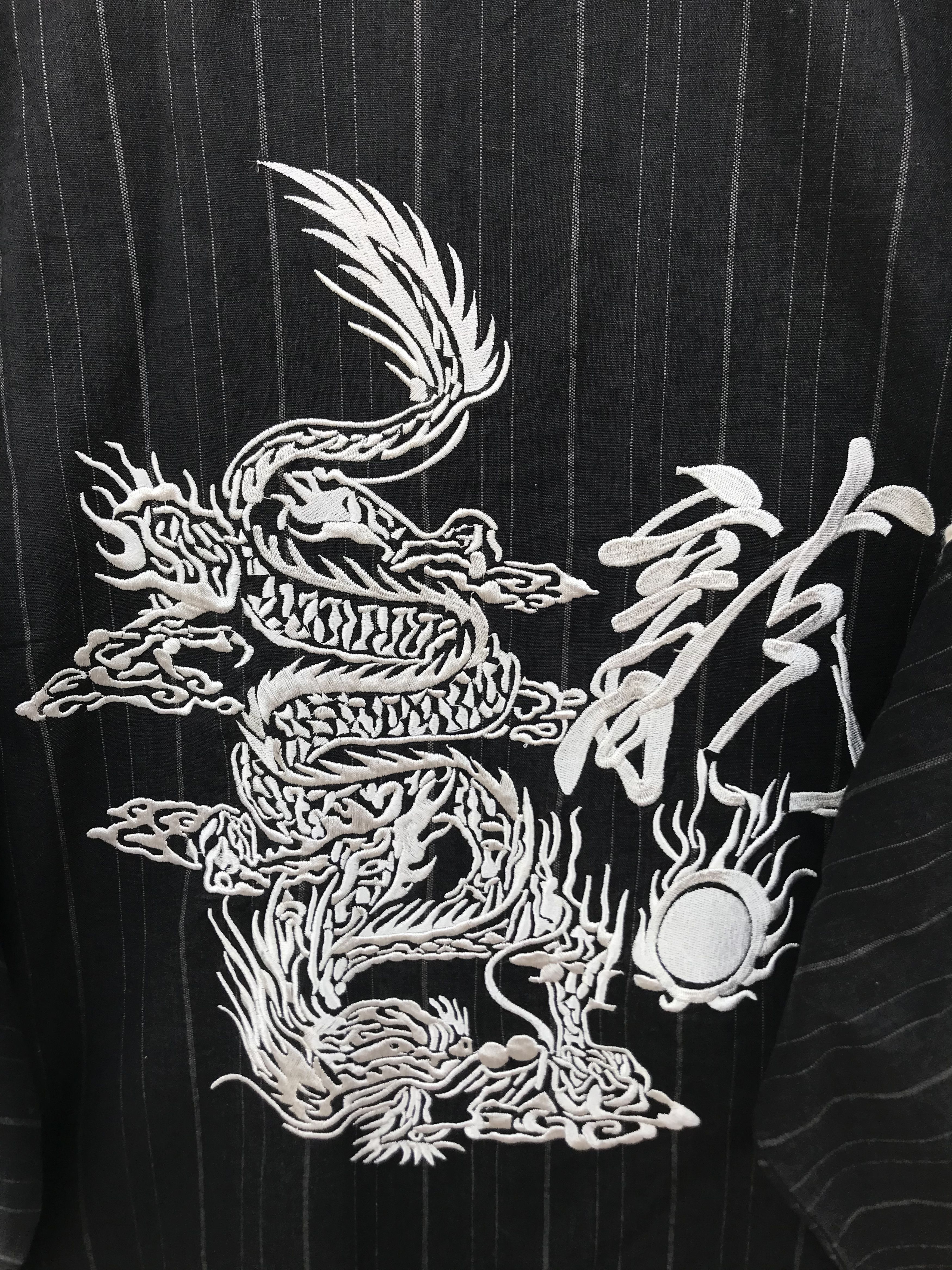 Japanese Brand KIMONO DRAGON DRAGON EMBROIDERY Size US XL / EU 56 / 4 - 7 Thumbnail
