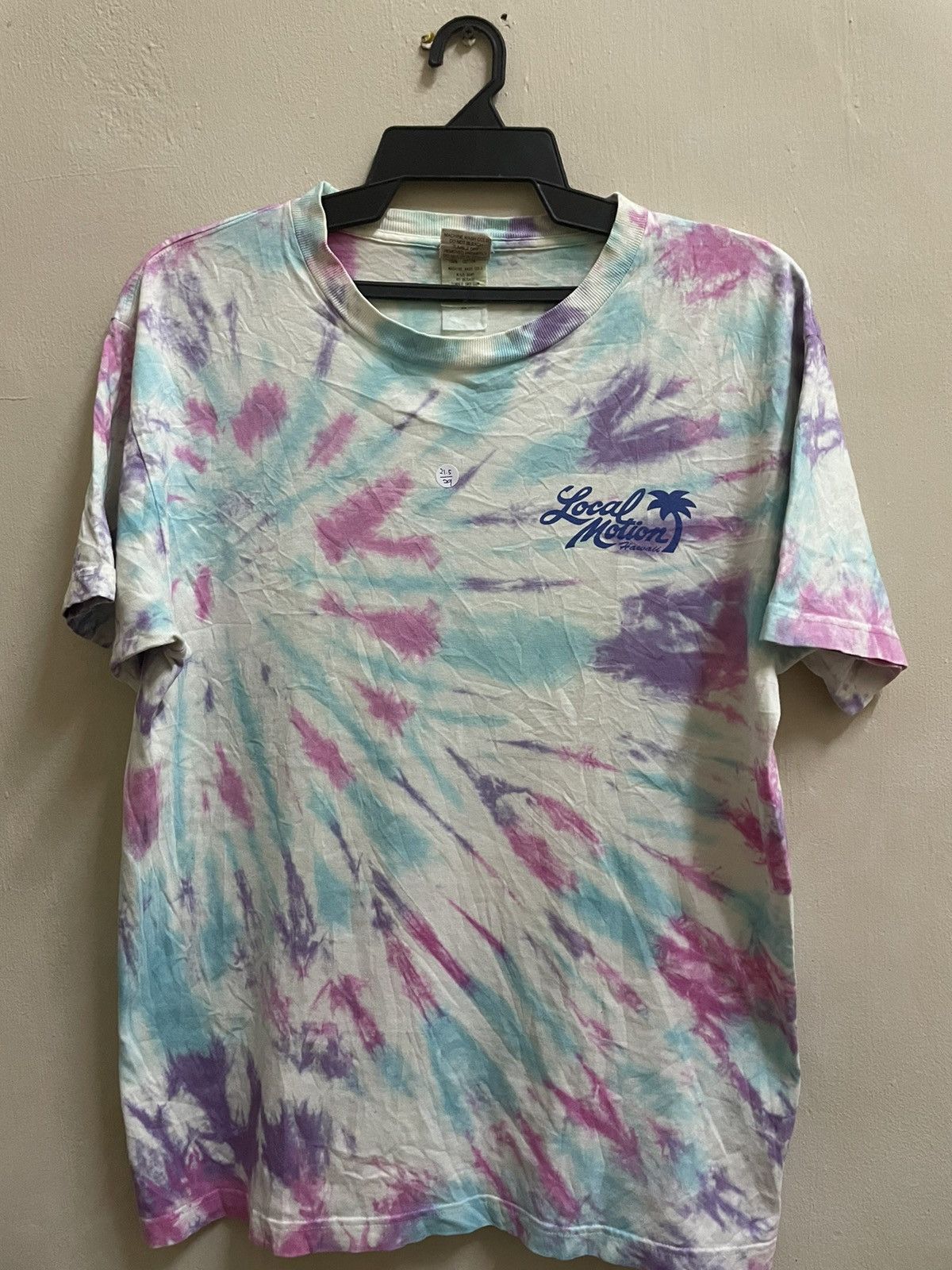 image of Hawaiian Shirt x Surf Style Local Motion Hawaii Surf Style Tye Dye Tee, Men's (Size Large)