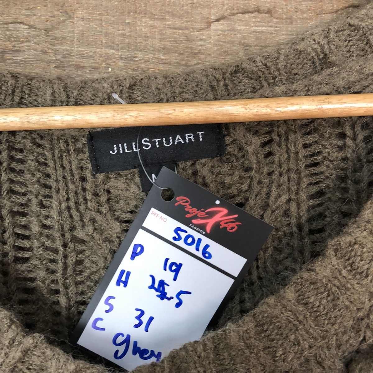 Aran Isles Knitwear × Jil Stuart Jil Stuart Grey cable aran isle Knitwear sweatshirt #5016 Size M / US 6-8 / IT 42-44 - 7 Thumbnail