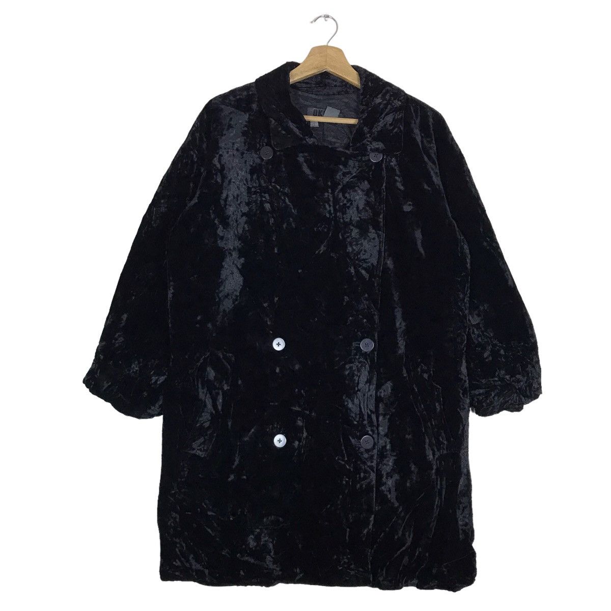Vintage 90s DKNY Velvet Long Jacket