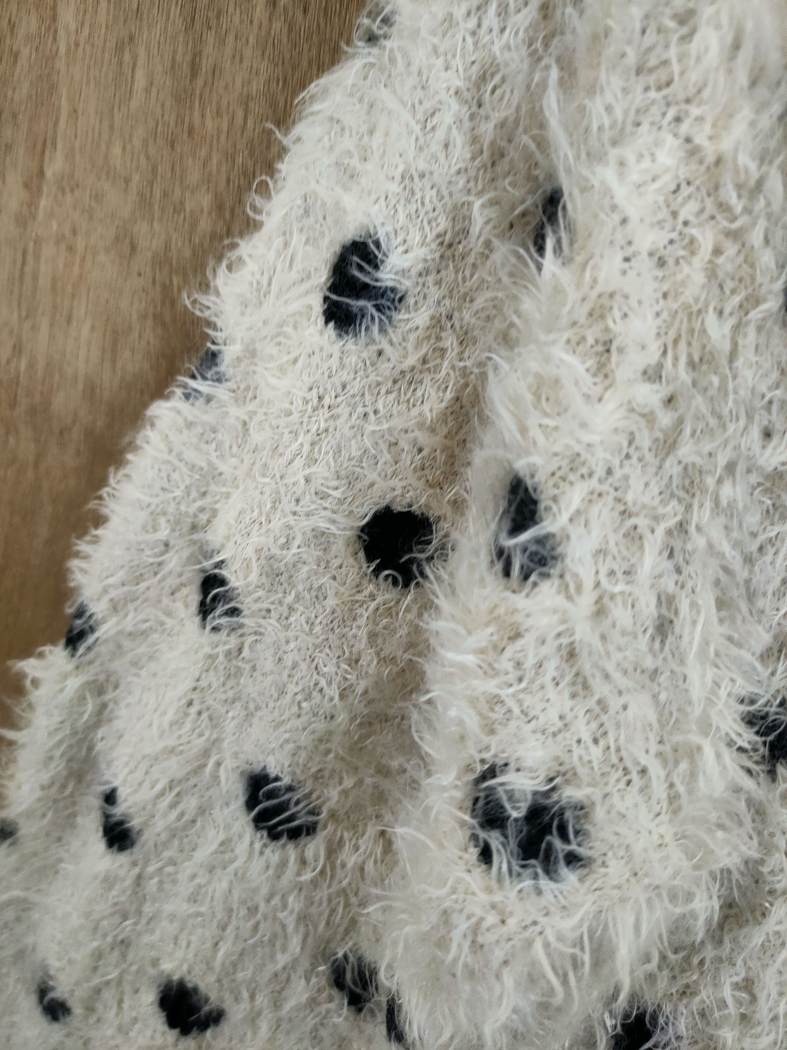 Vintage D Rose Bud mohair fur shag shaggy knitwear #46-1001 Size XS / US 0-2 / IT 36-38 - 6 Thumbnail