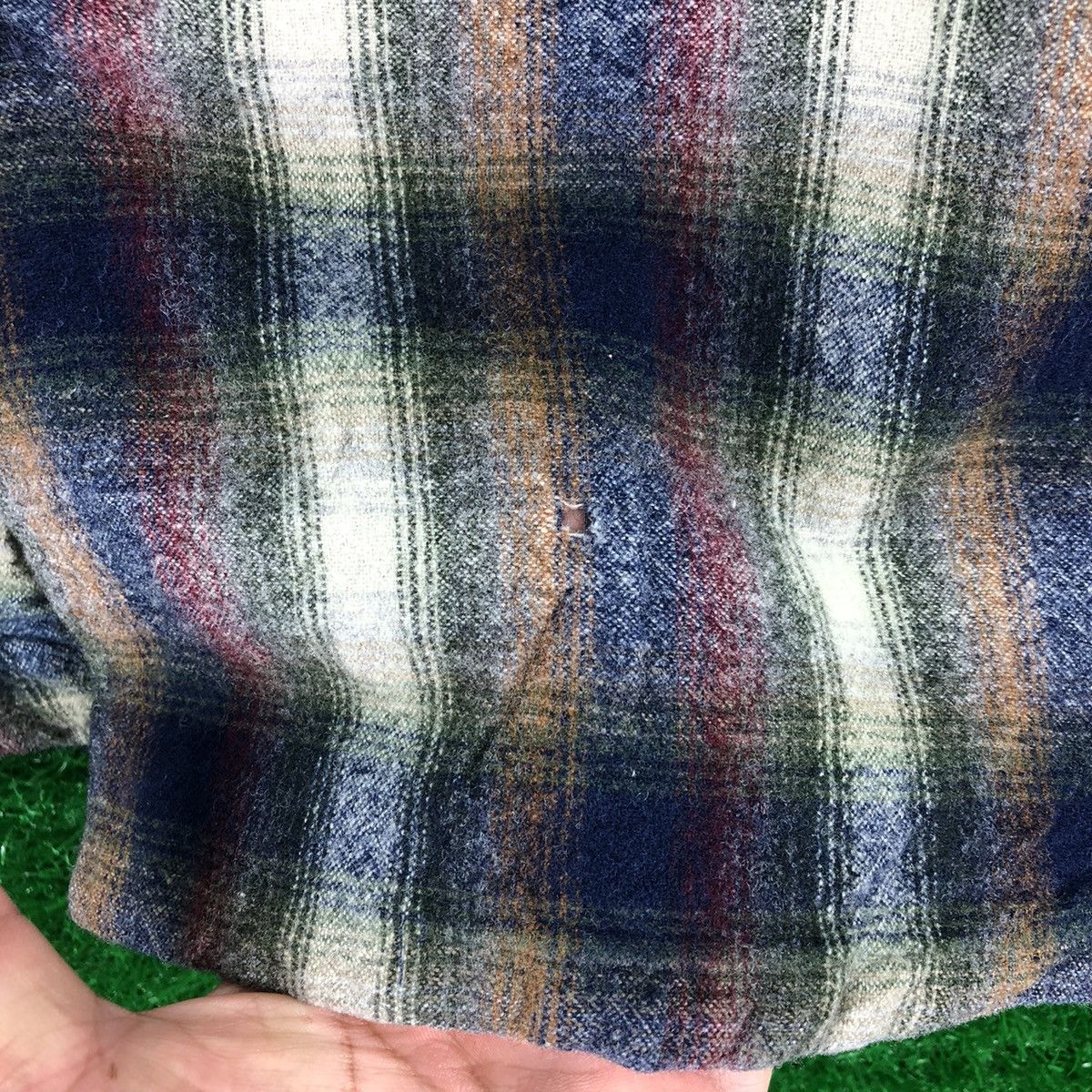 Pendleton Vintage 80's Pendleton Flannel Wool Shadow Plaid Flap Pocket Size US M / EU 48-50 / 2 - 10 Thumbnail