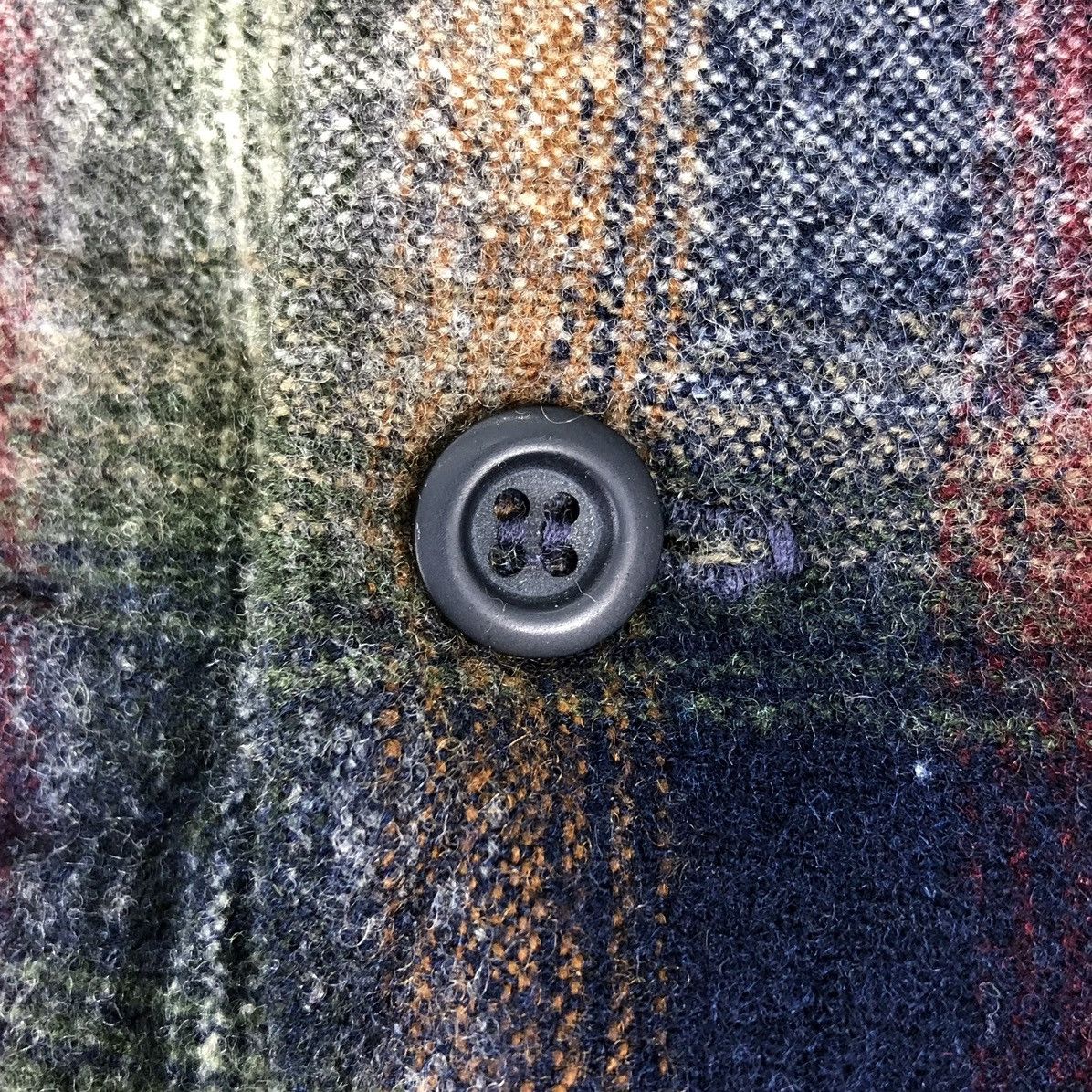 Pendleton Vintage 80's Pendleton Flannel Wool Shadow Plaid Flap Pocket Size US M / EU 48-50 / 2 - 13 Thumbnail