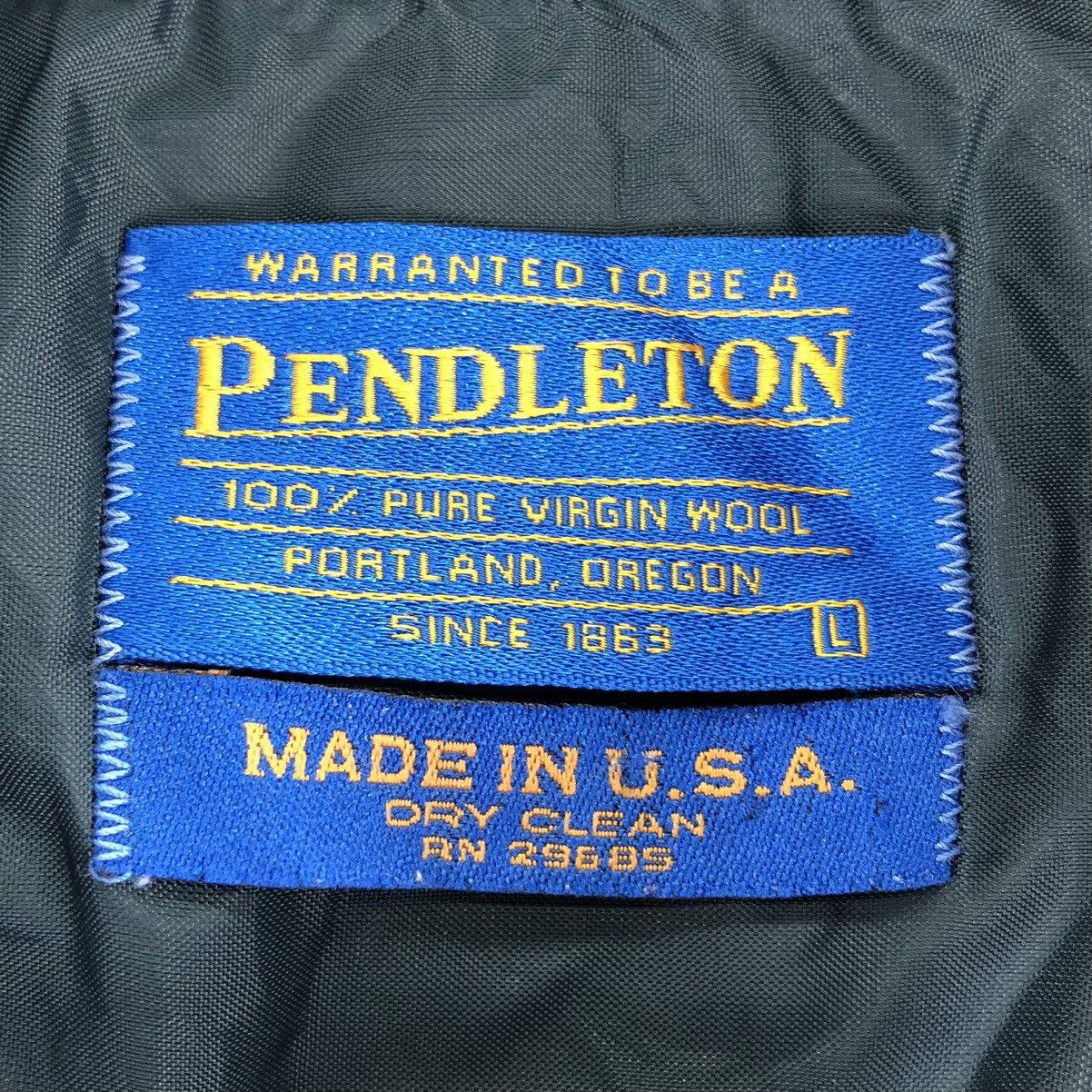Pendleton Vintage 80's Pendleton Flannel Wool Shadow Plaid Flap Pocket Size US M / EU 48-50 / 2 - 14 Thumbnail