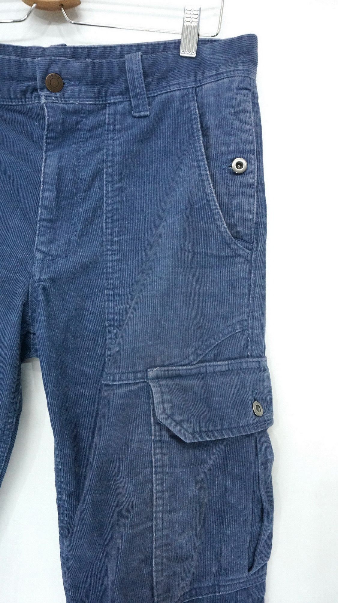 Gap Vintage GAP Slim Fatigue Cargo Corduroy Worn Pants Size US 32 / EU 48 - 5 Thumbnail