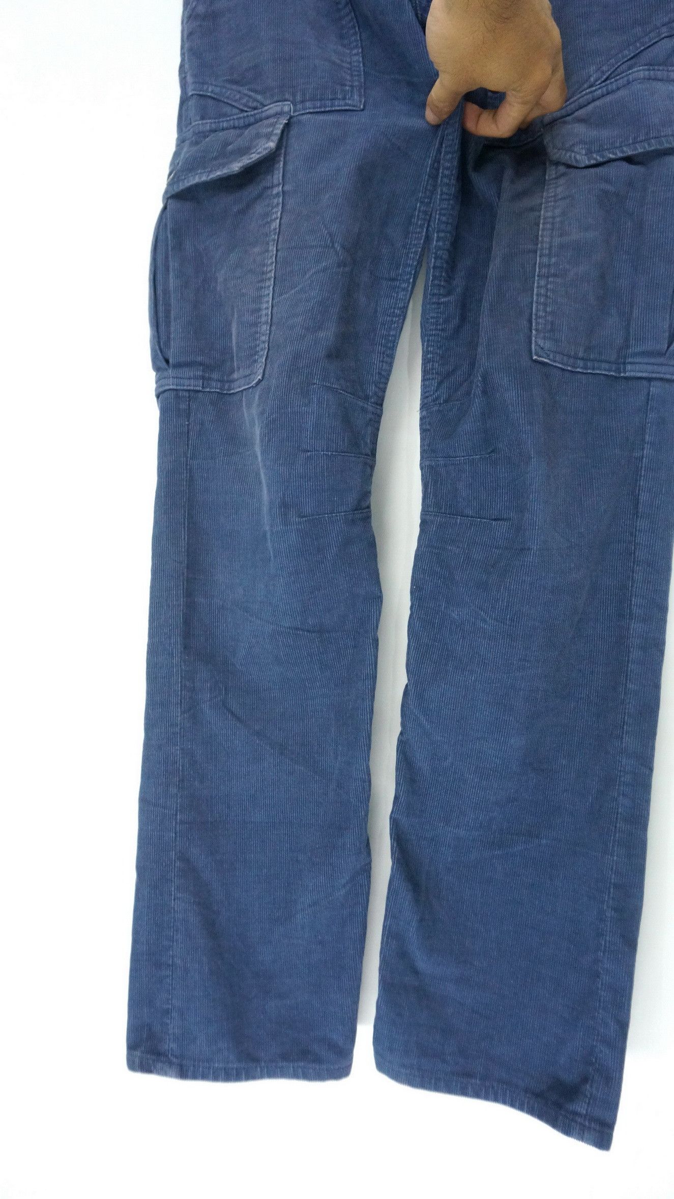 Gap Vintage GAP Slim Fatigue Cargo Corduroy Worn Pants Size US 32 / EU 48 - 6 Thumbnail