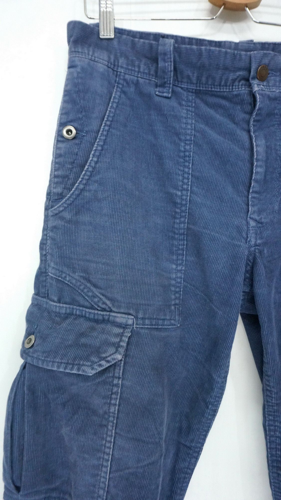 Gap Vintage GAP Slim Fatigue Cargo Corduroy Worn Pants Size US 32 / EU 48 - 4 Thumbnail